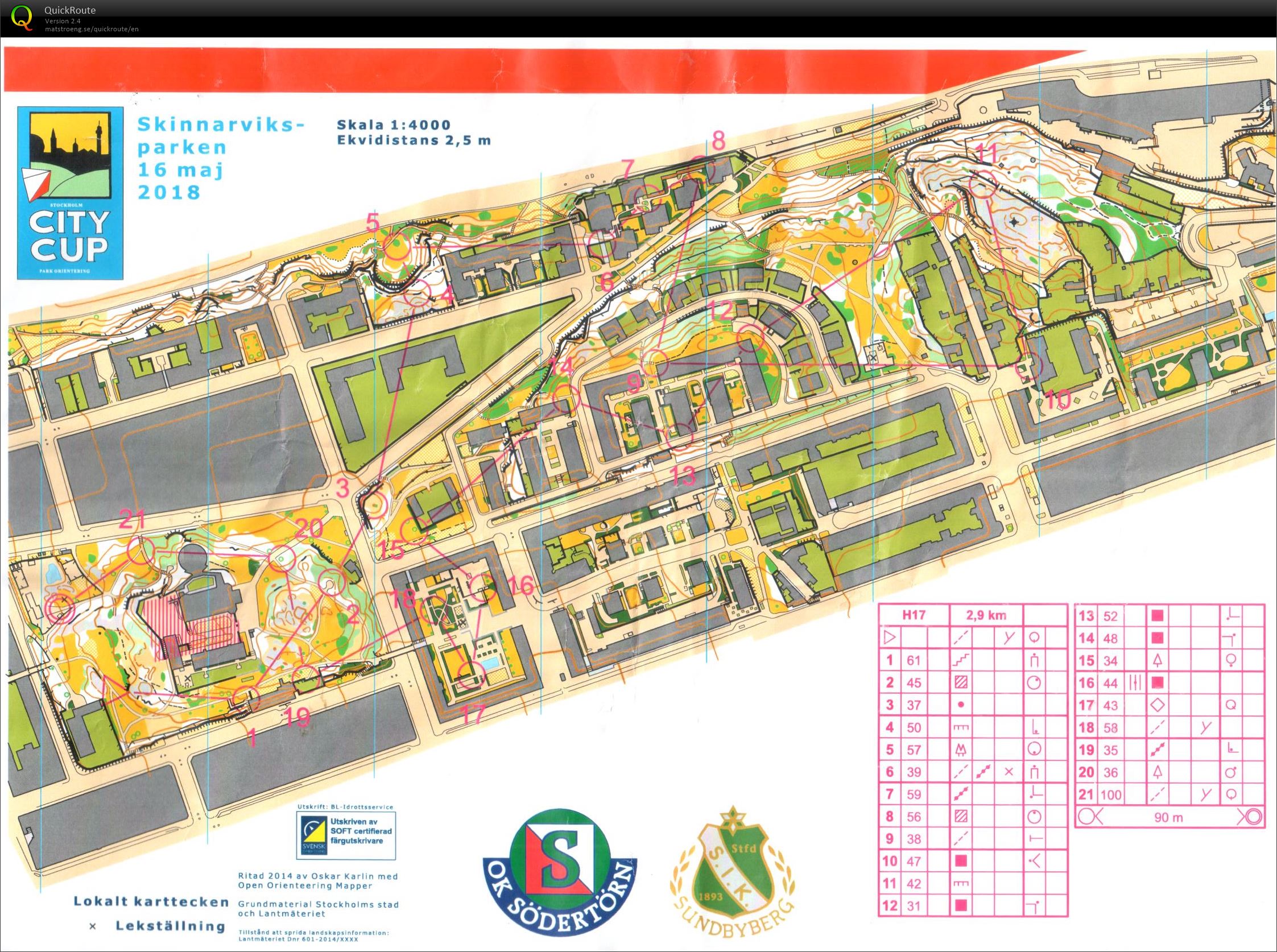 Stockholm City Cup E1 (16/05/2018)