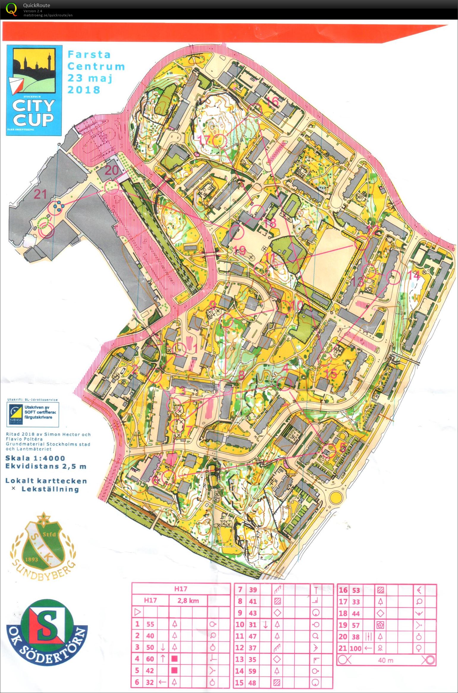 Stockholm City Cup E2 (23/05/2018)