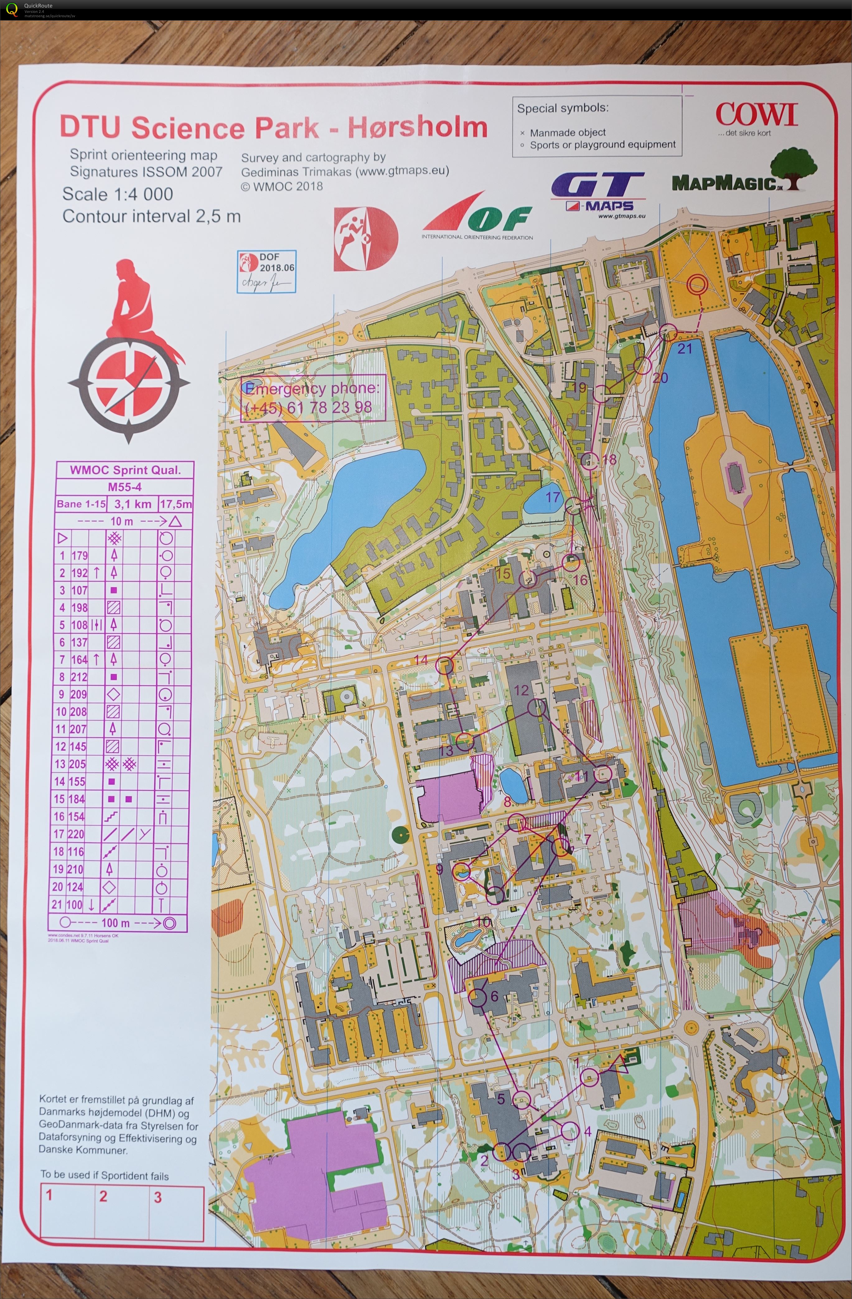 WMOC 2018 Sprint Qualification M55-4 (07/07/2018)