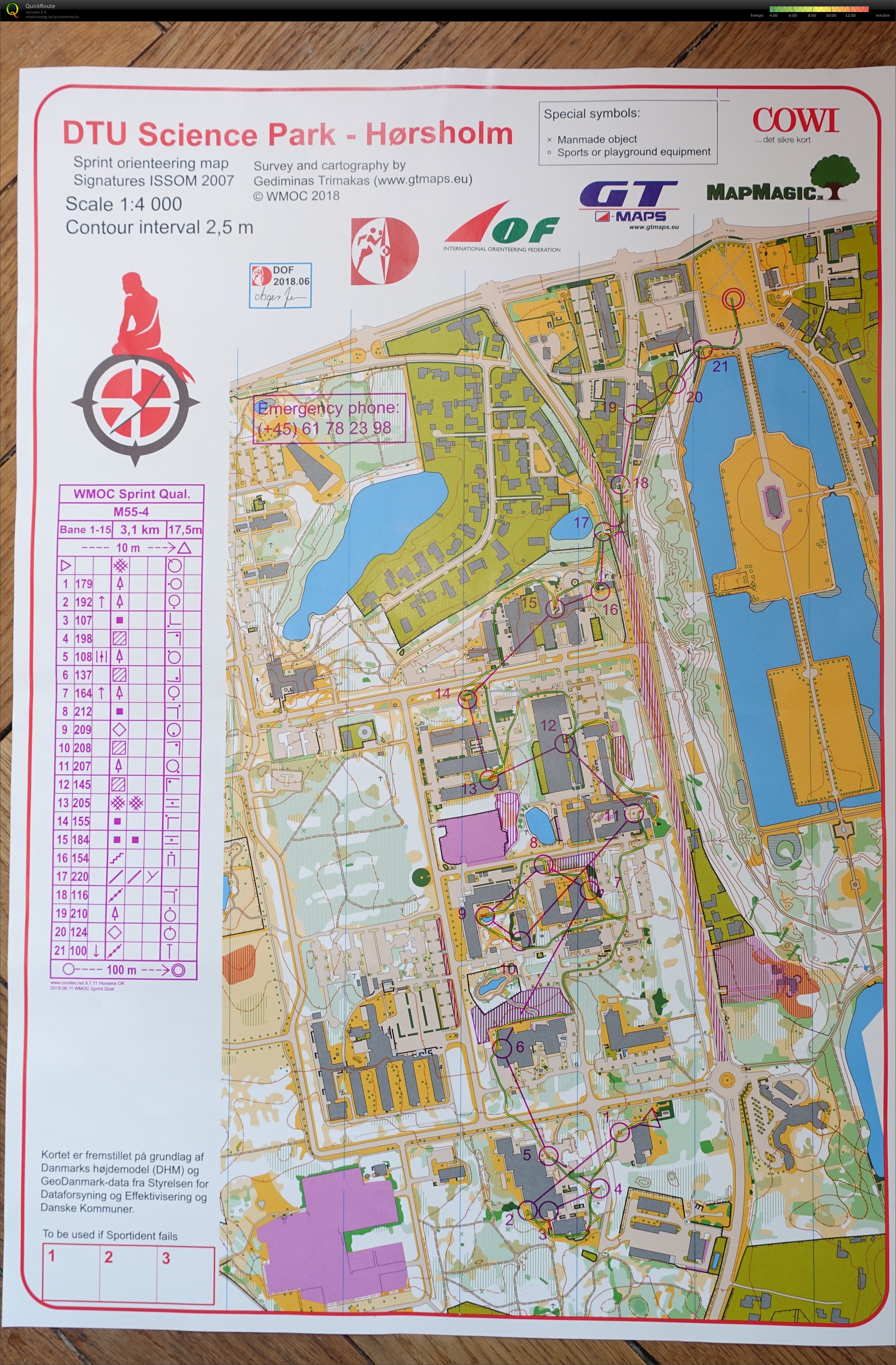 WMOC 2018 Sprint Qualification M55-4 (07/07/2018)
