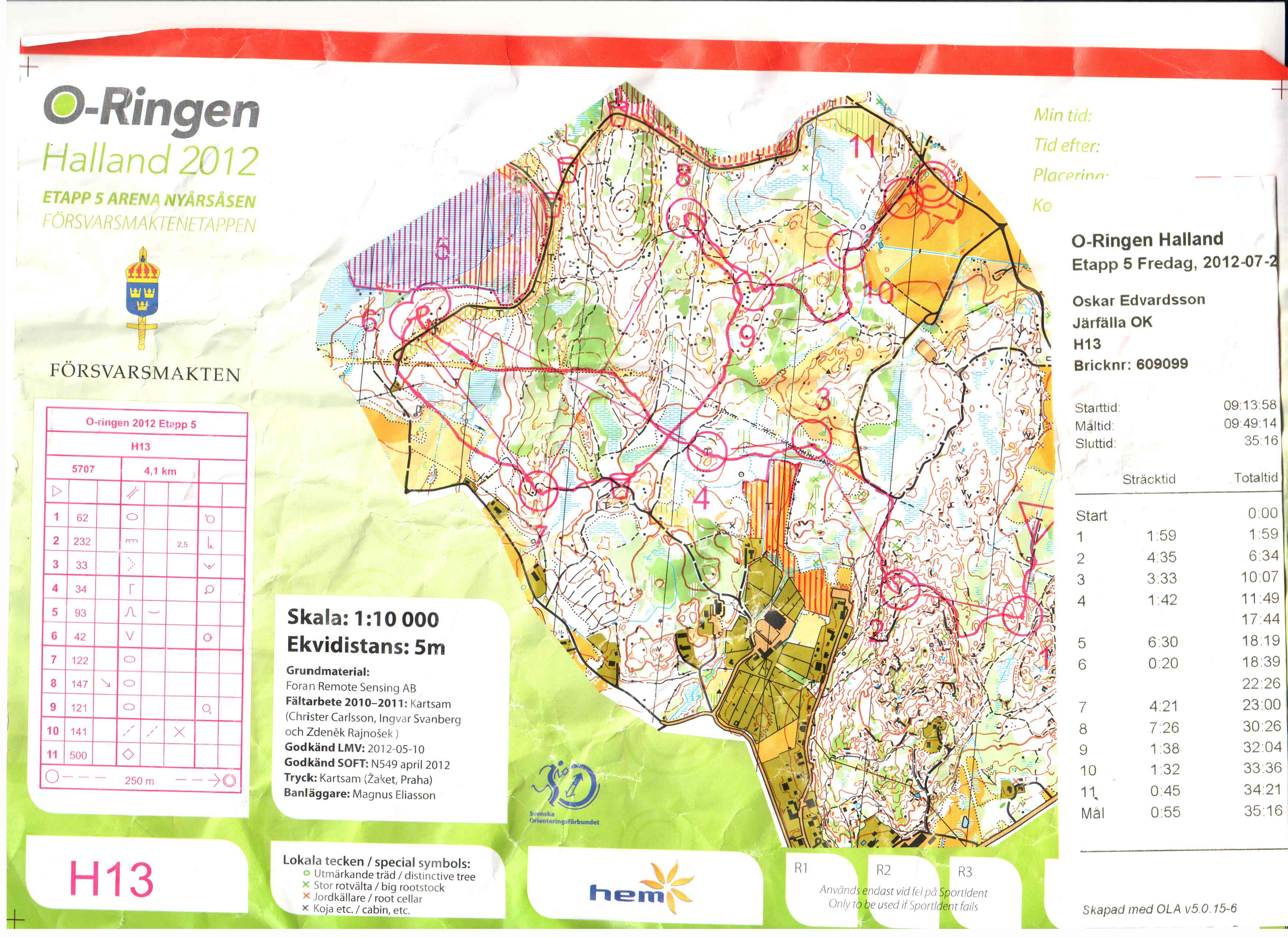 O-Ringen Halland E5 (27/07/2012)
