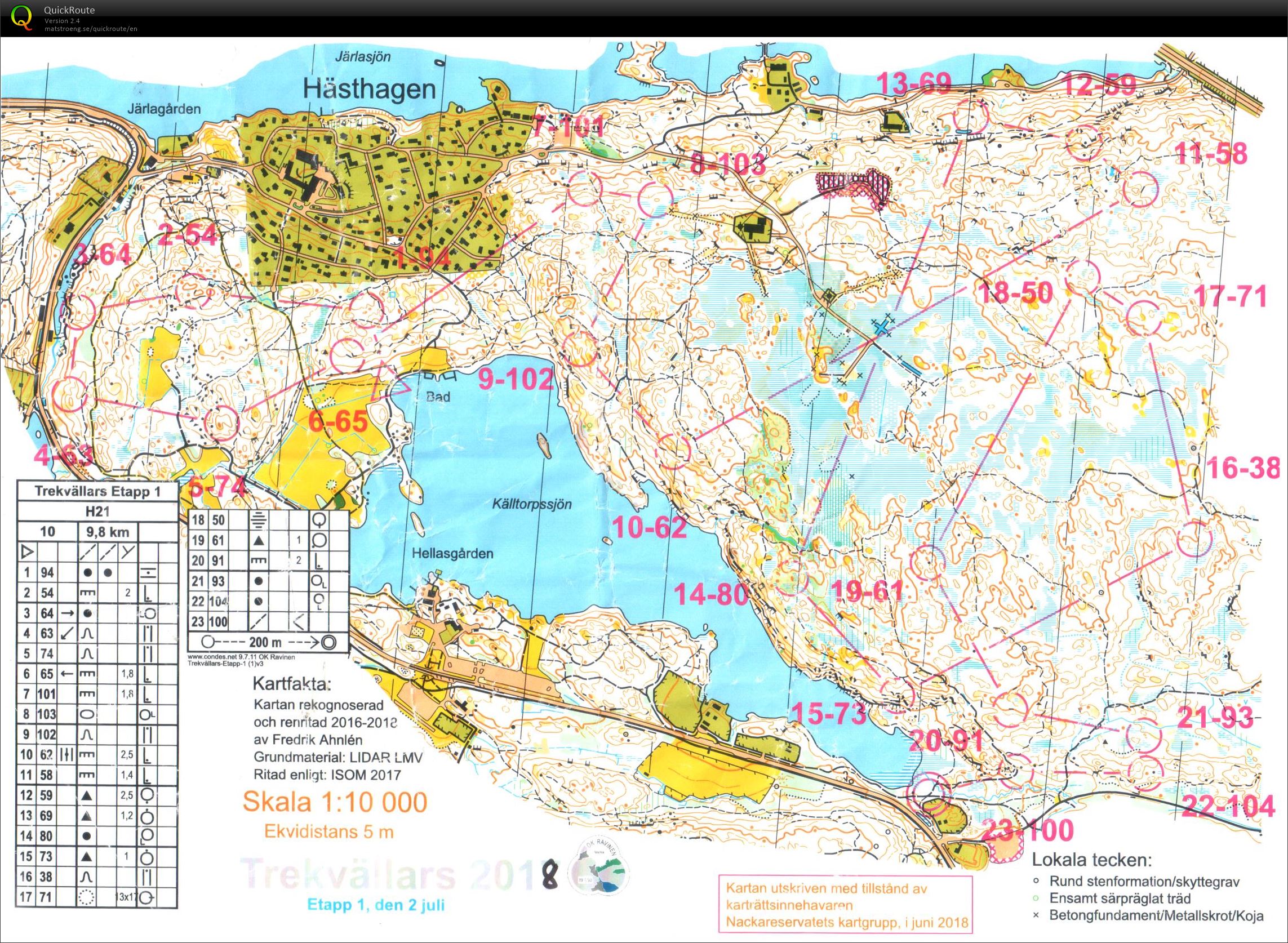 Trekvällars E1 (02/07/2018)