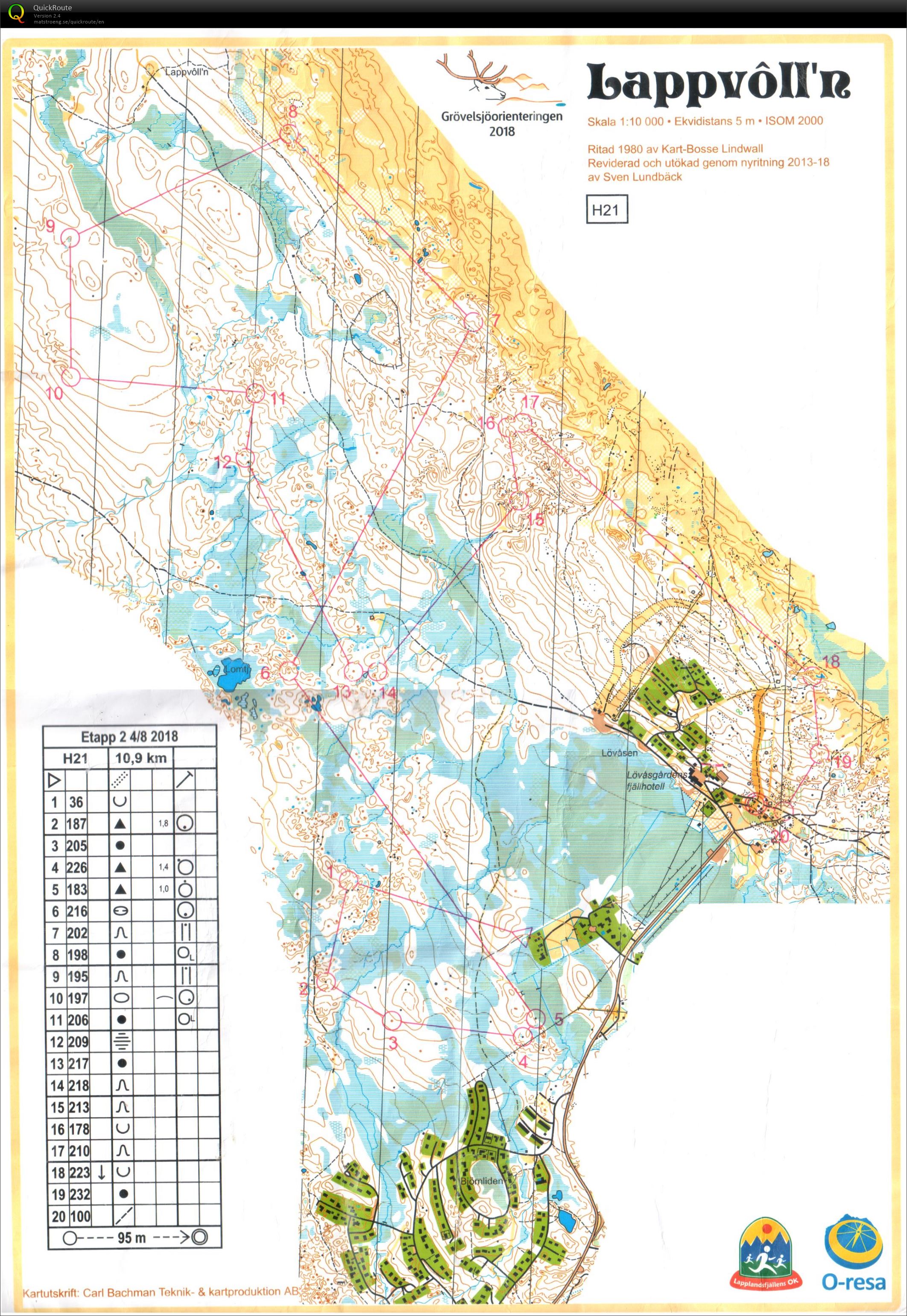 Grövelsjöorienteringen E2 (04/08/2018)