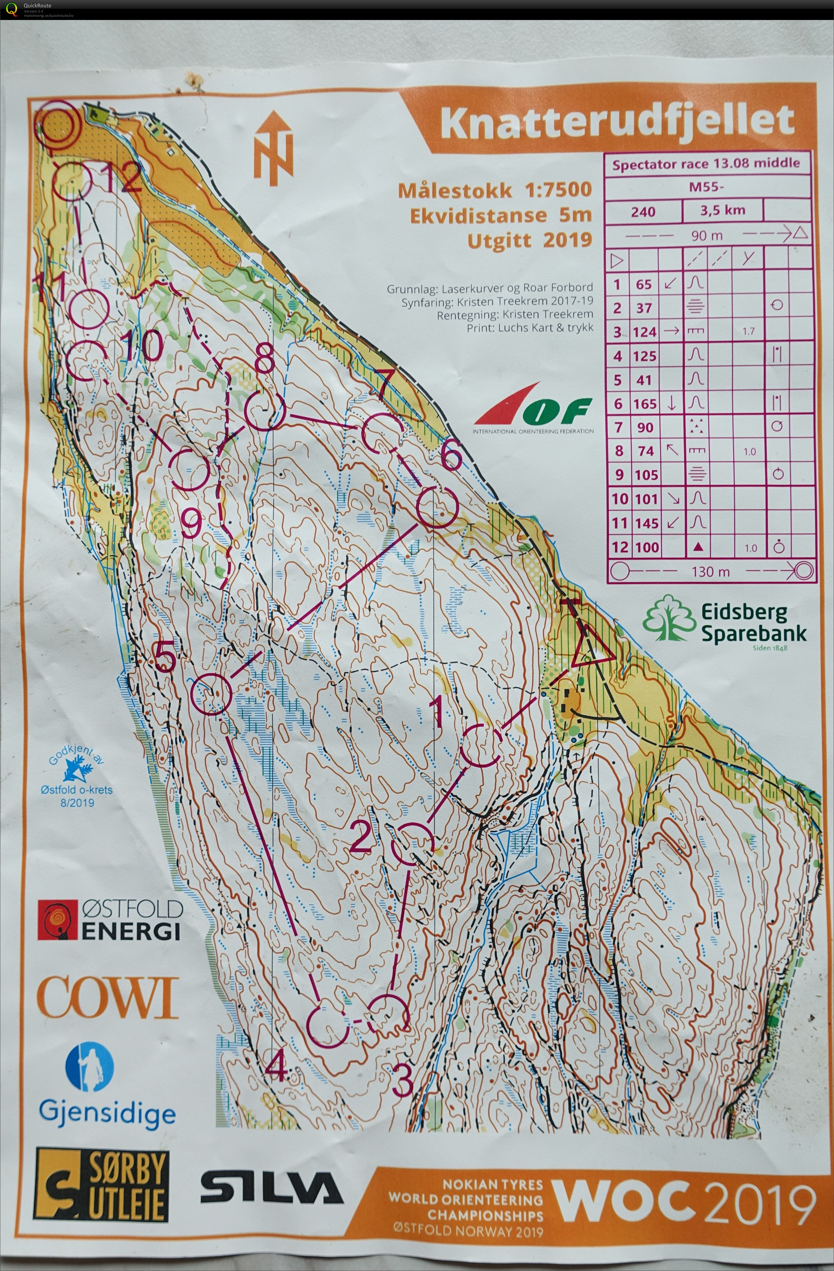 WOC2019 Spectator race M55 (2019-08-13)