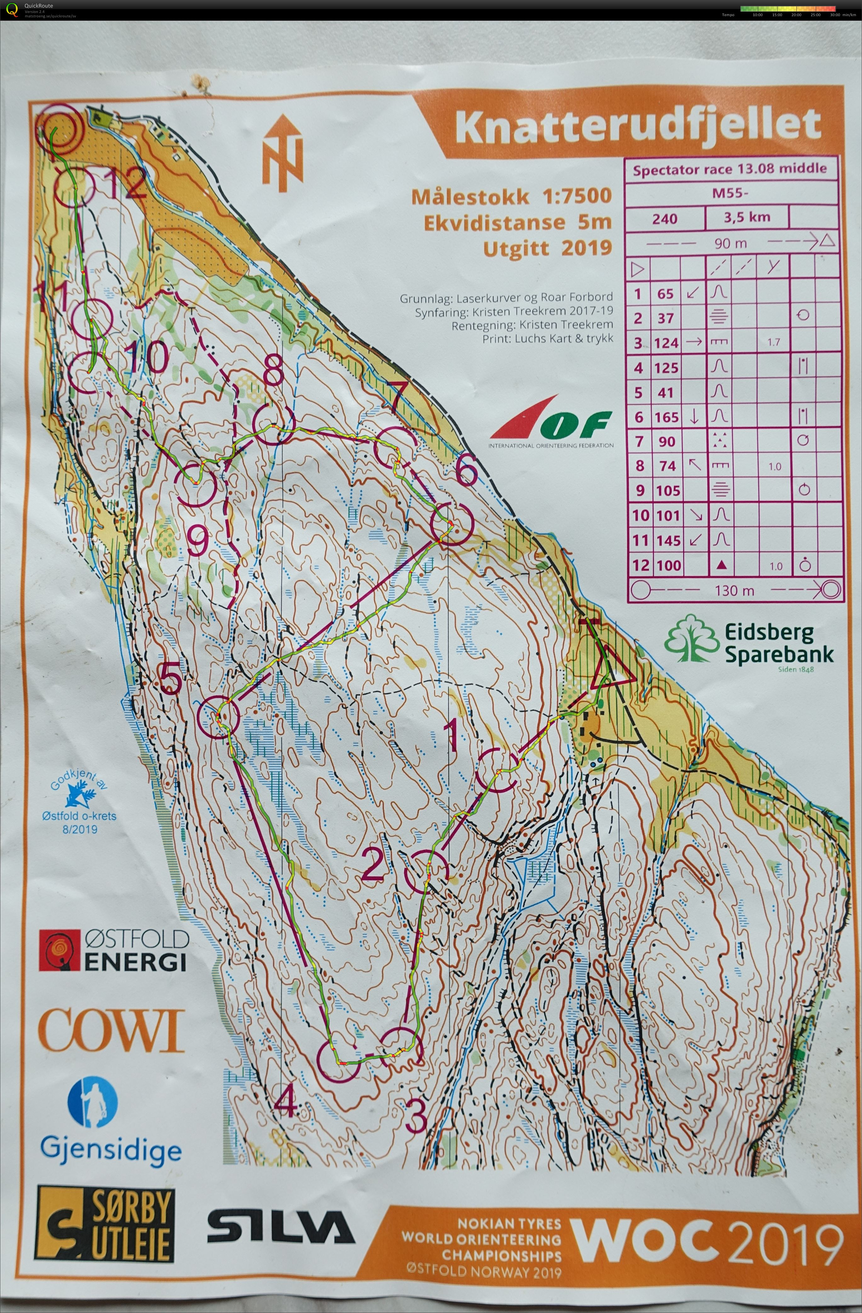 WOC2019 Spectator race M55 (2019-08-13)