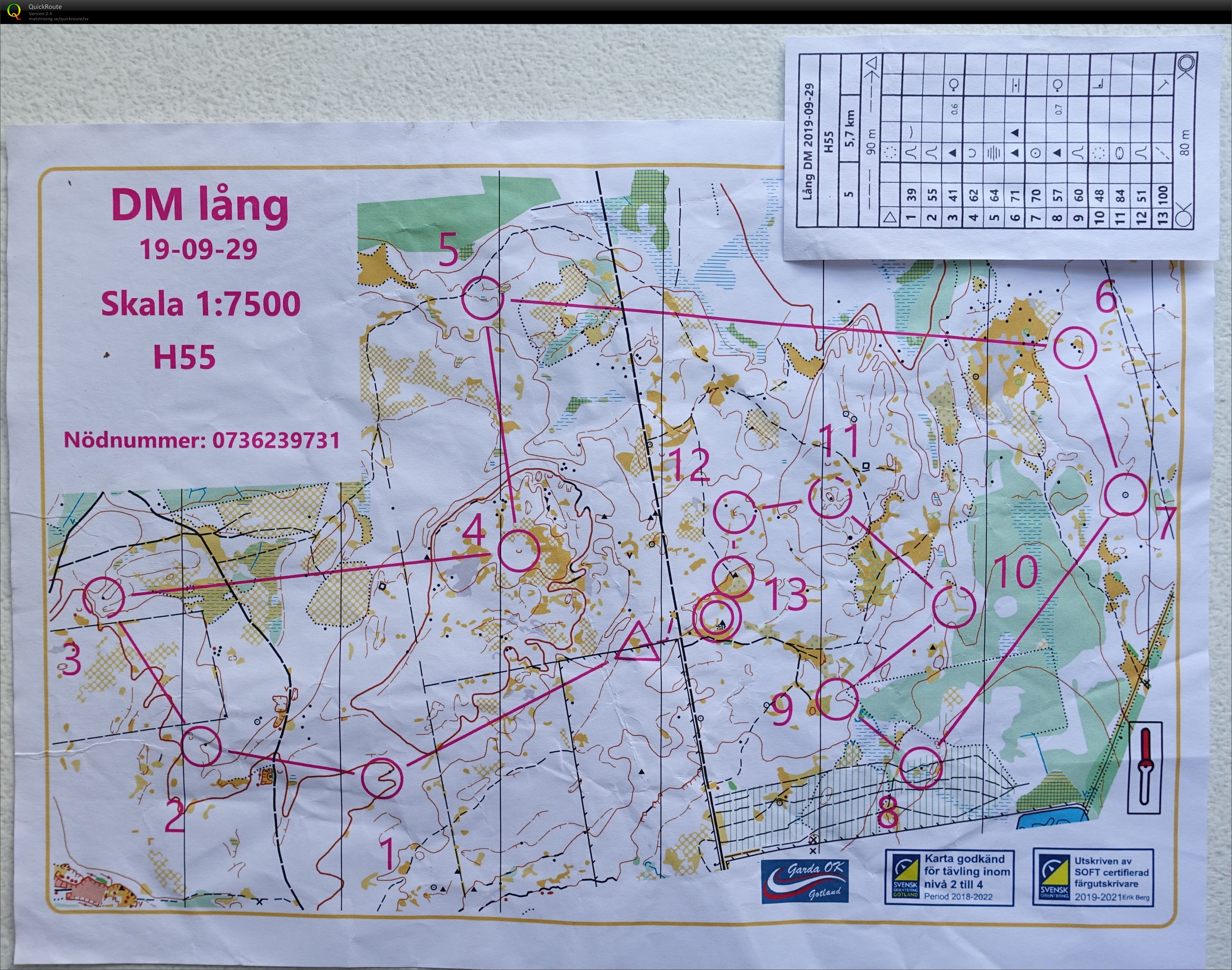 DM Lång Gotland (29/09/2019)