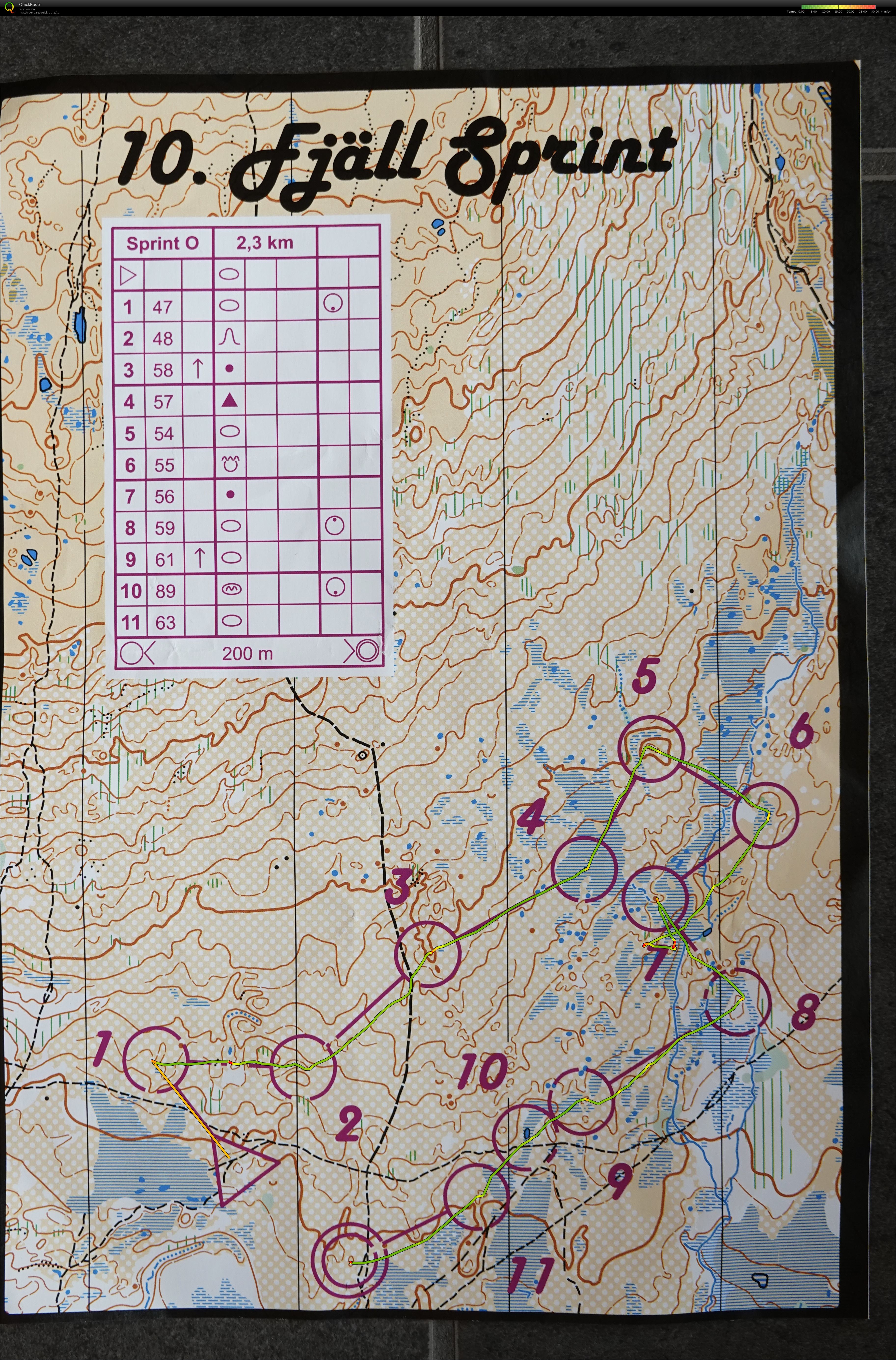 Fjällsprint (Pass 10) (05/09/2020)