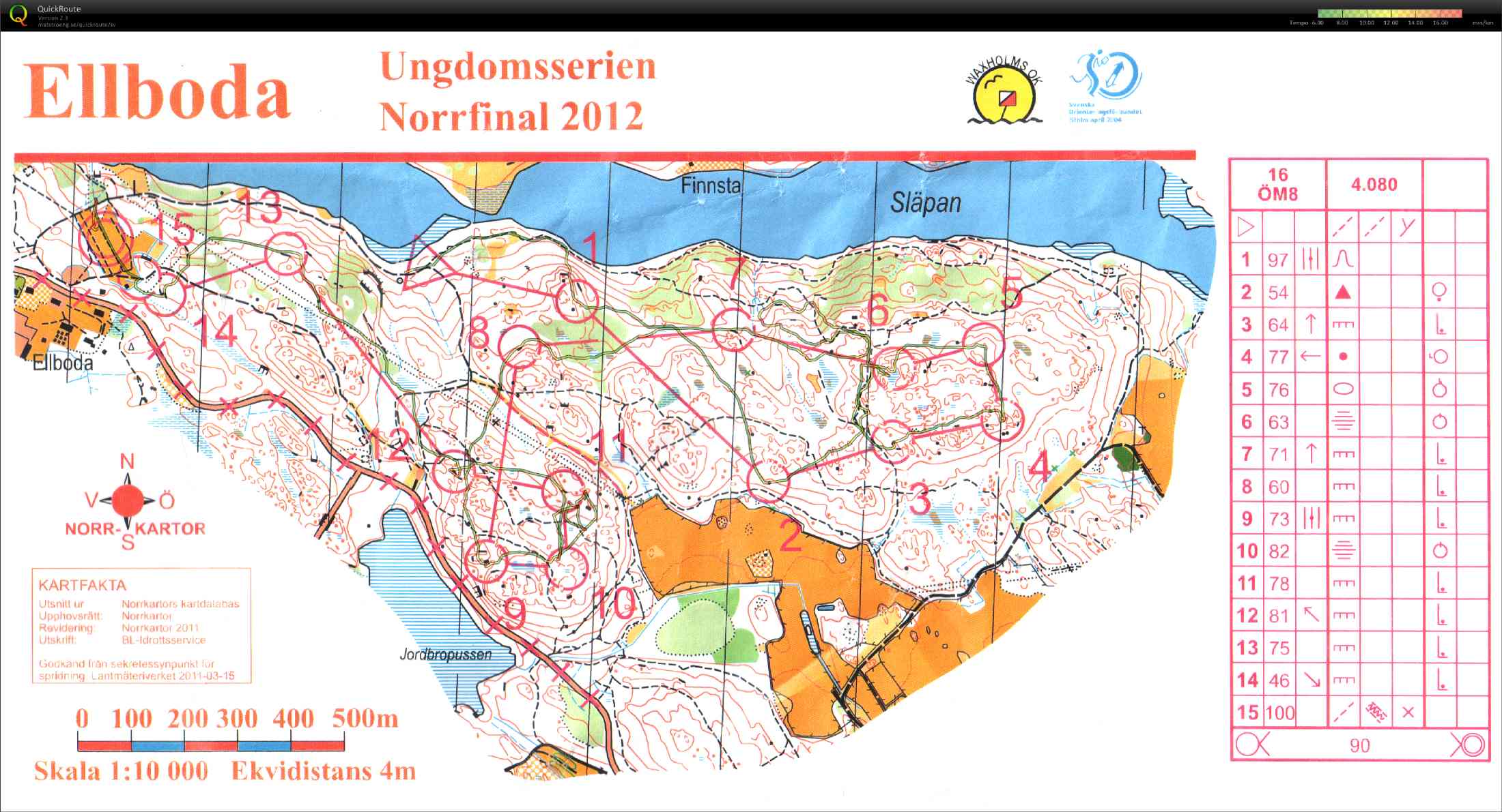 Motionsorientering Ellboda (29/08/2012)