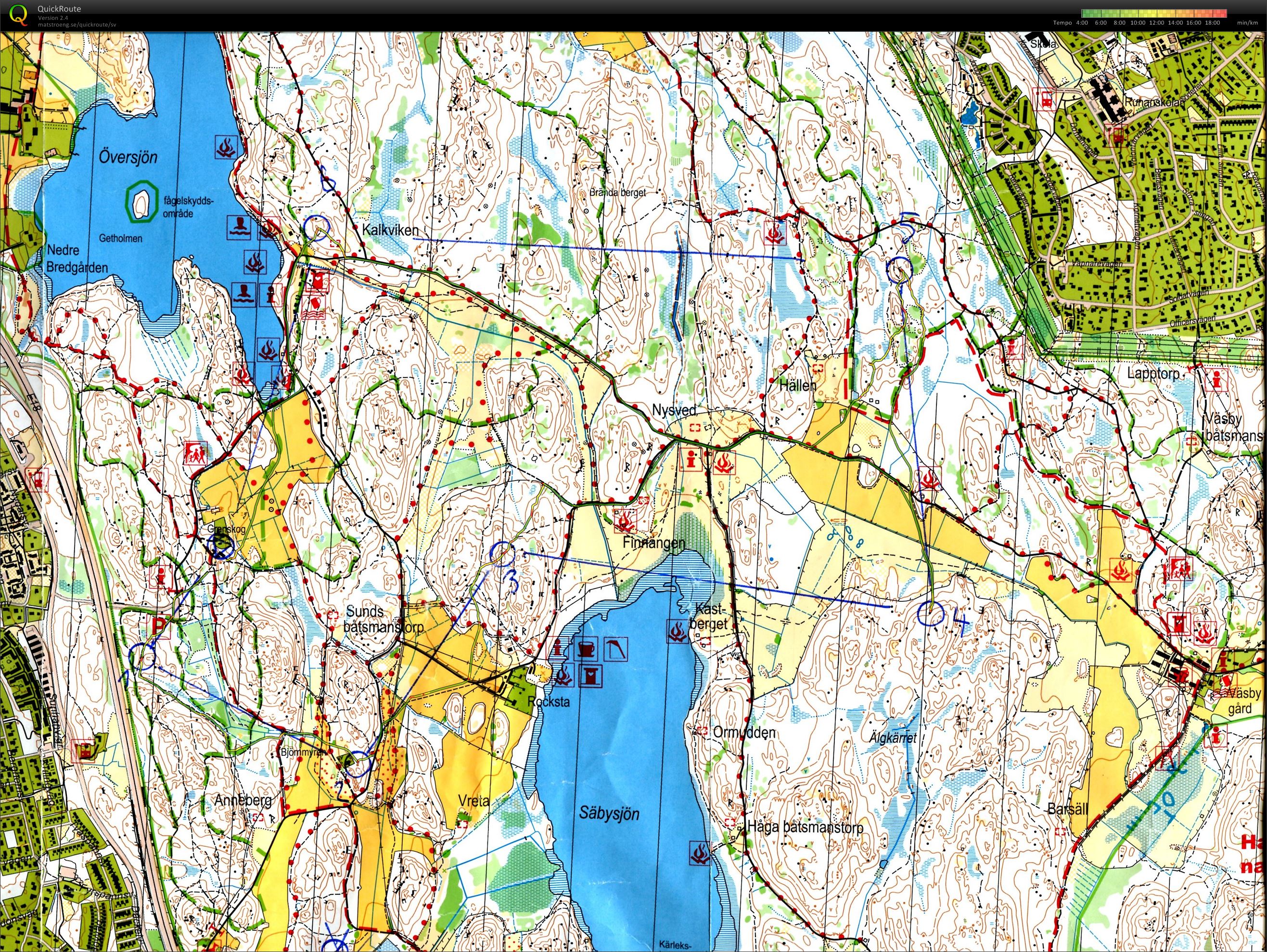 Distansträning (mellanbana 6.9 km) (05/03/2013)