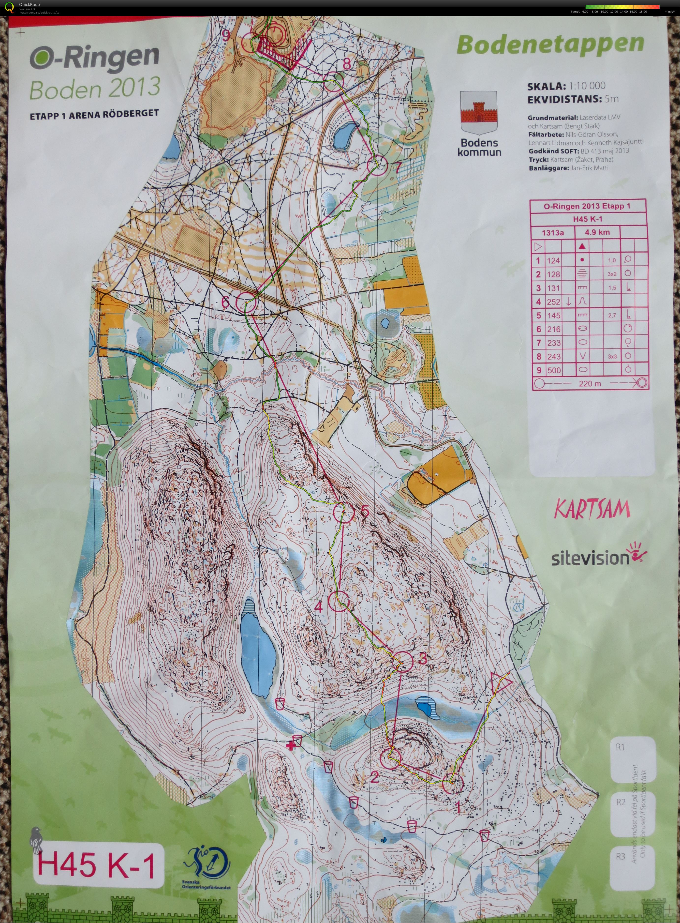 O-ringen Boden H45K Etapp 1 (21/07/2013)