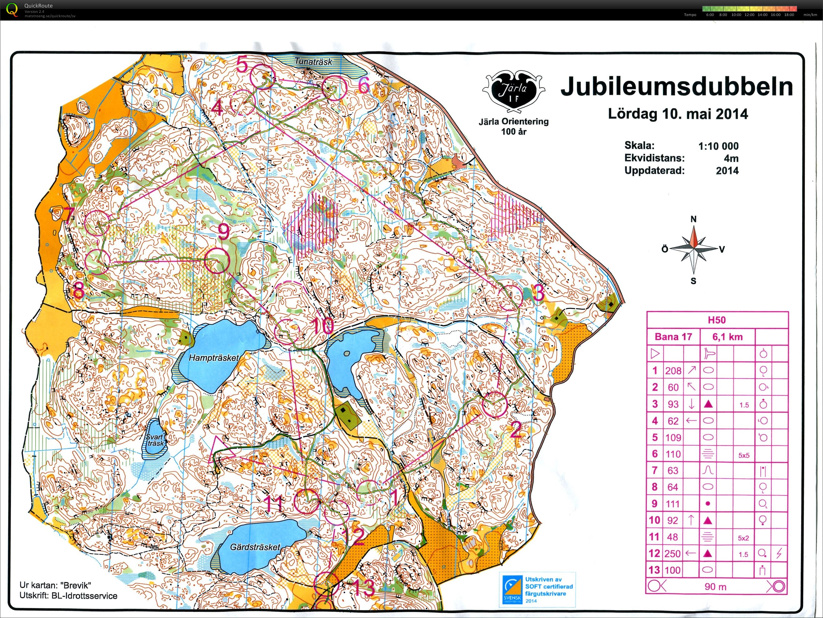 Järla Jubileumsdubbel Lång H50 (10/05/2014)