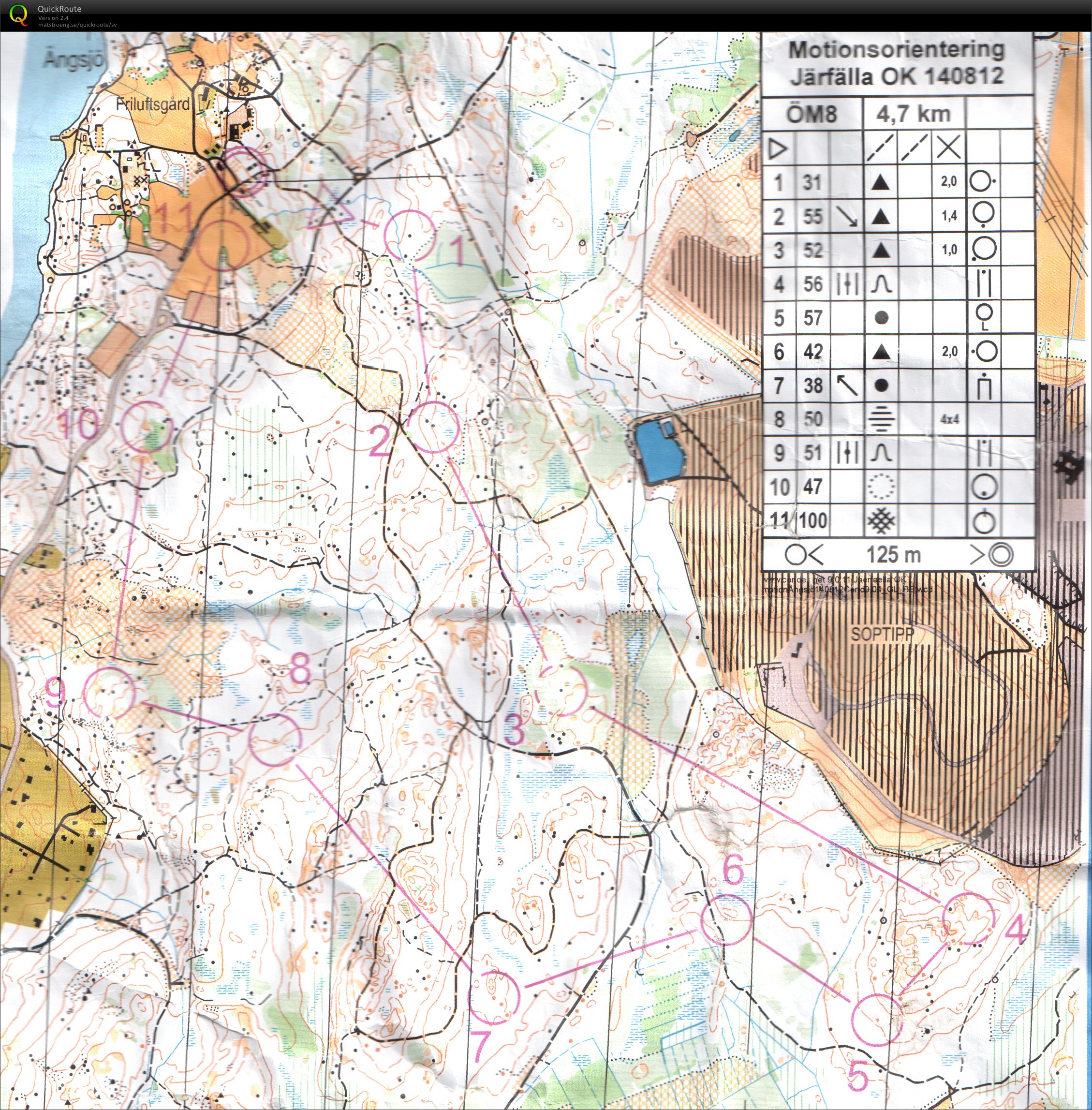 Motionsorientering Ängsjö (12/08/2014)