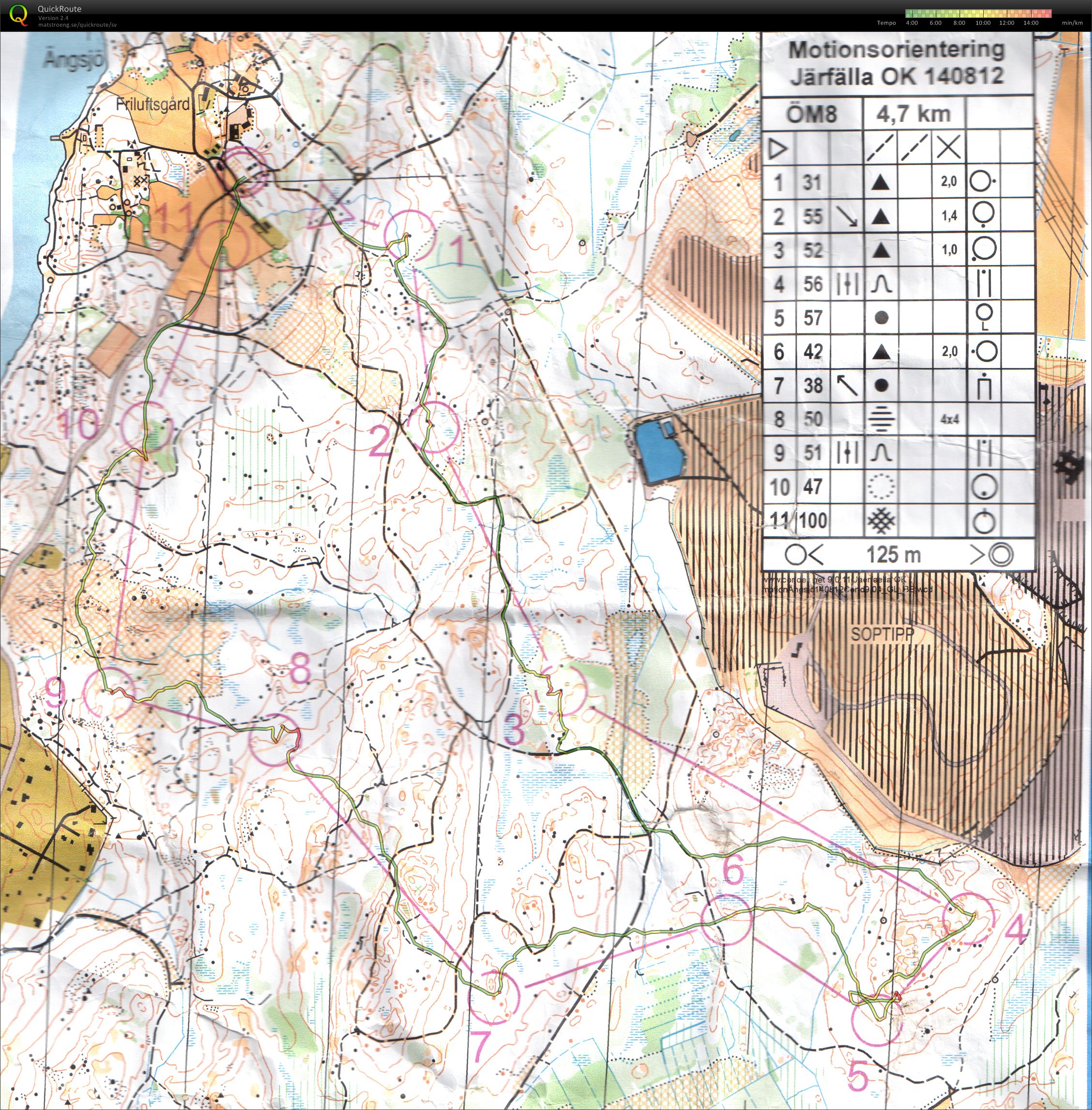 Motionsorientering Ängsjö (12/08/2014)