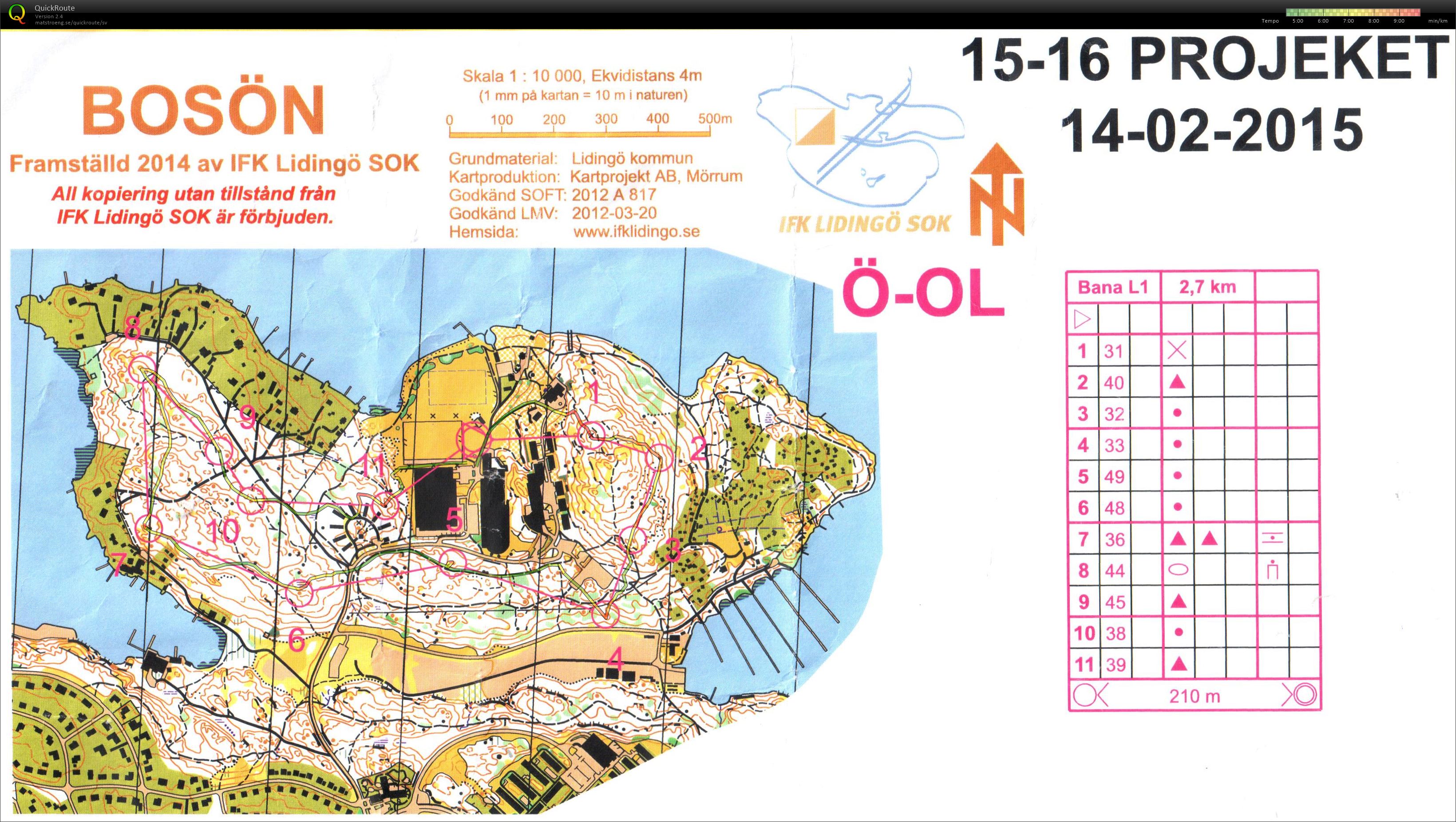 15/16-Träff Långa banan (14/02/2015)