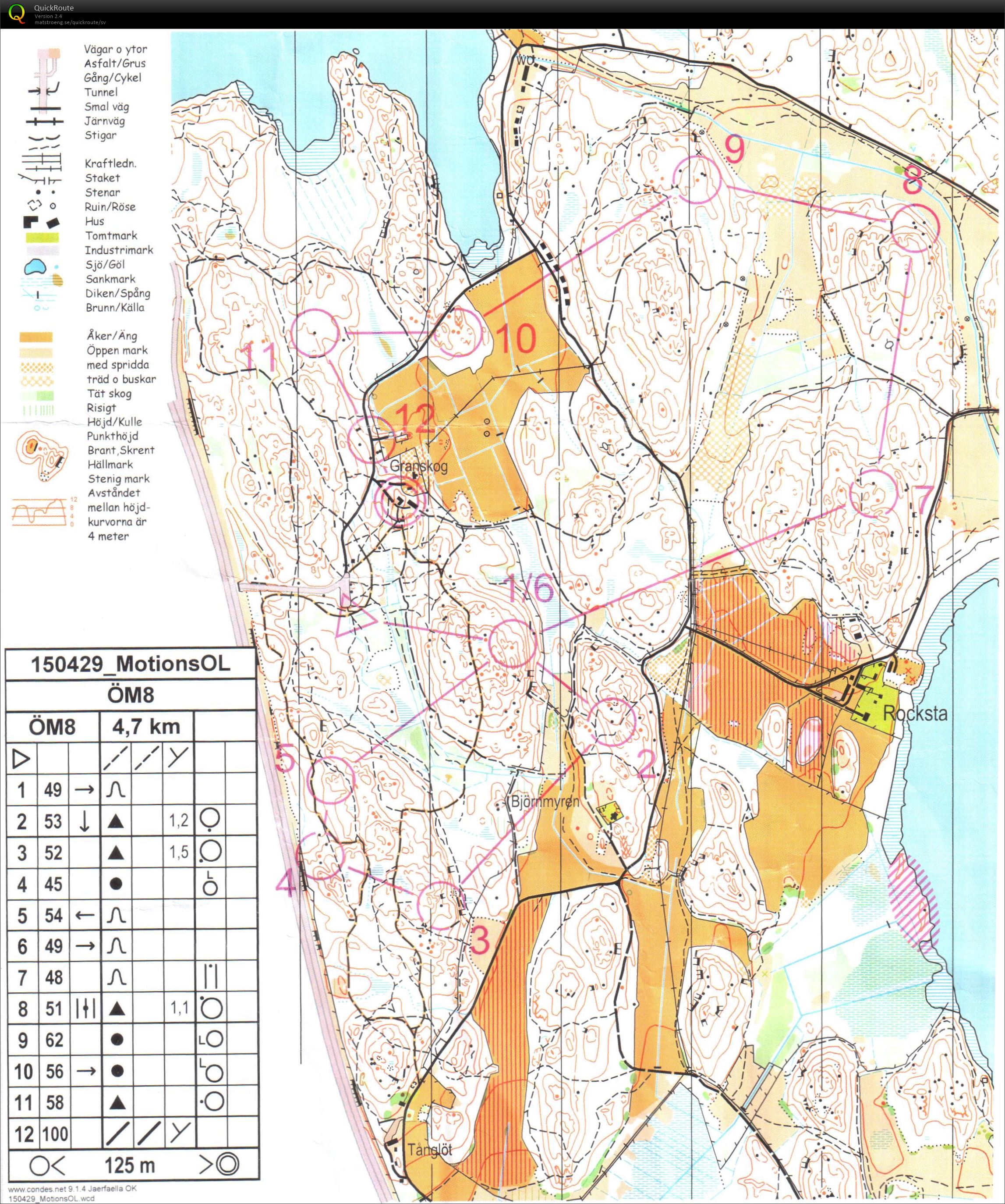 Motionsorientering Granskog (29/04/2015)