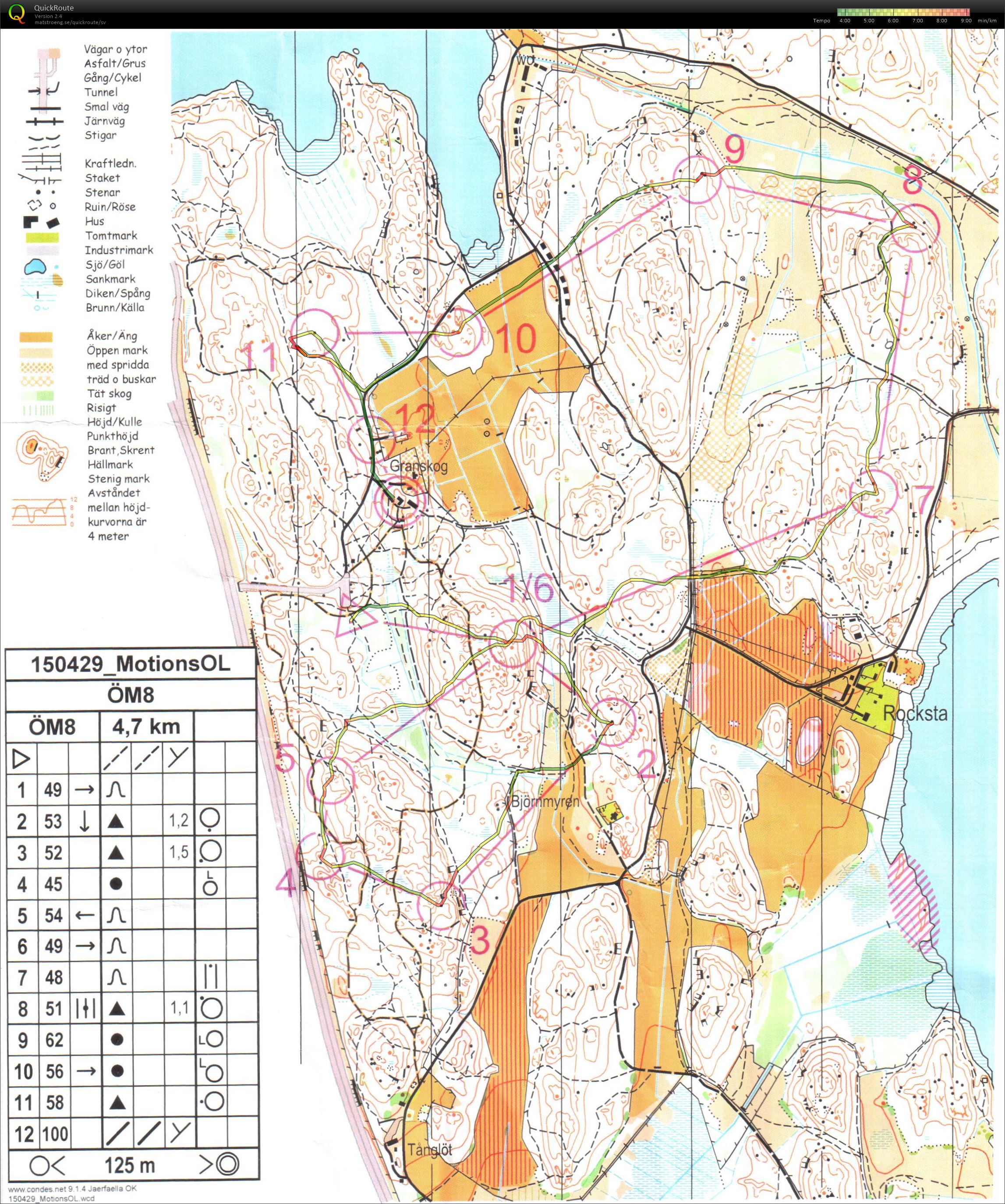 Motionsorientering Granskog (29/04/2015)