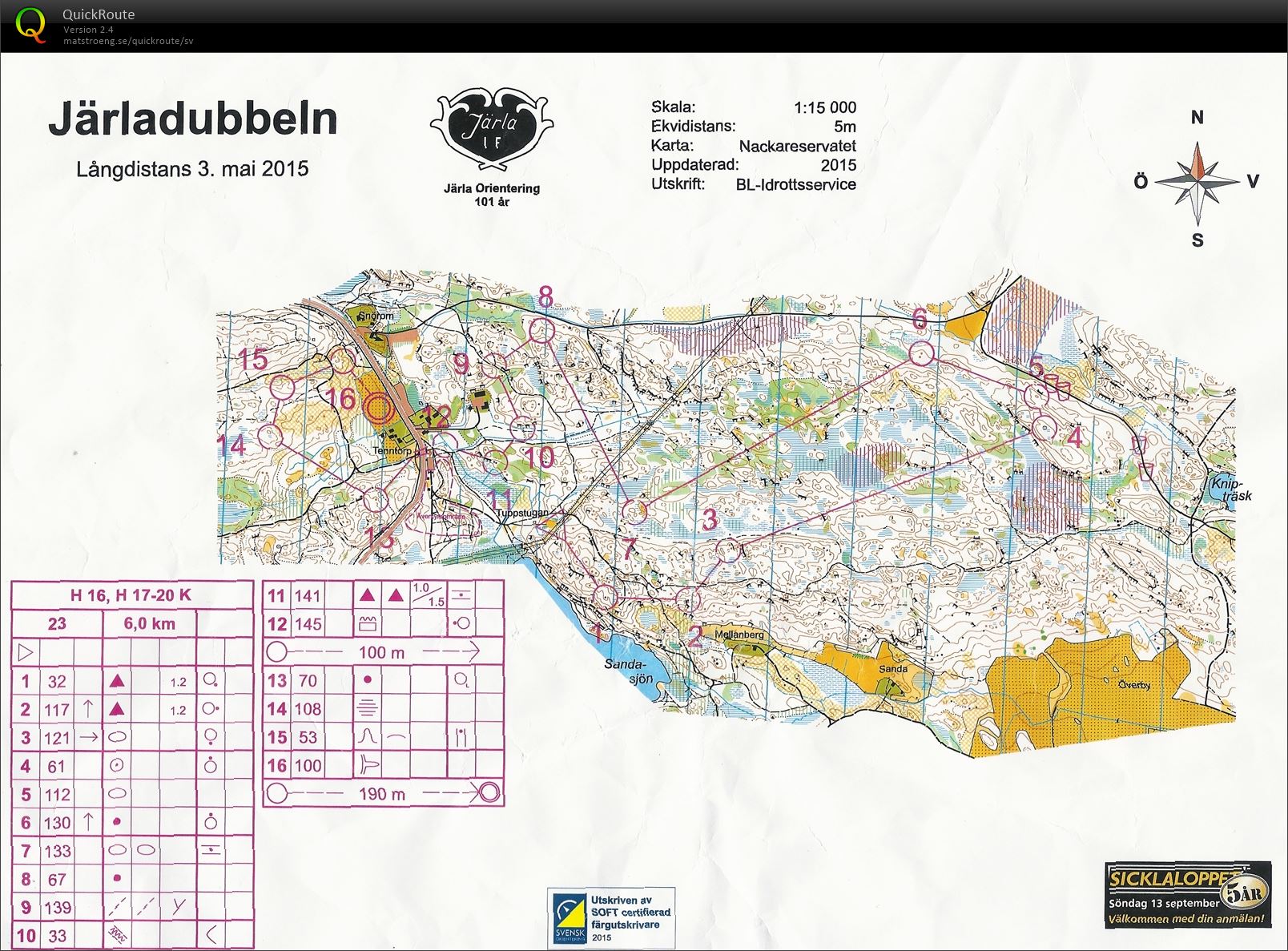 Järladubbeln Långdistans (03/05/2015)