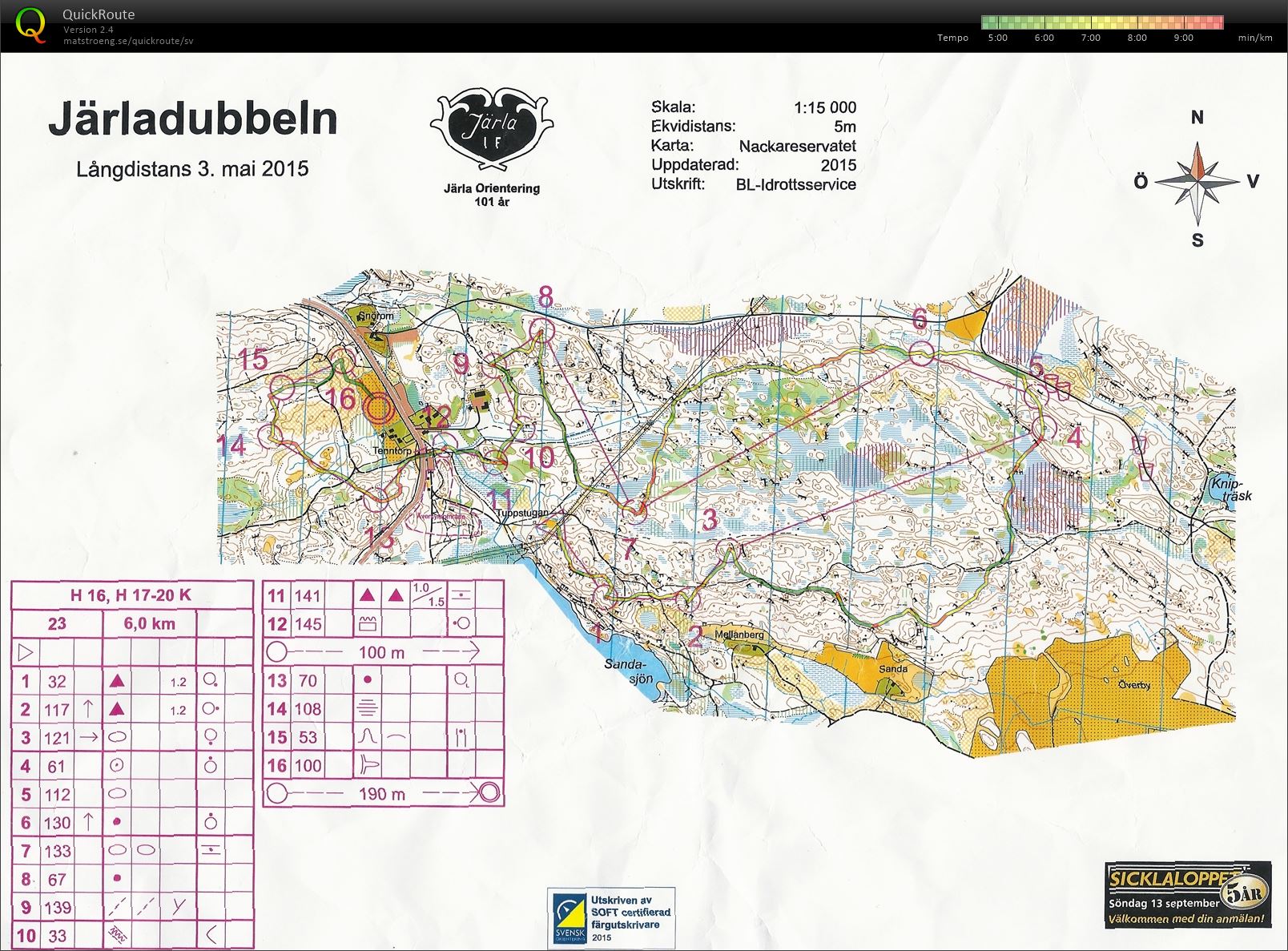 Järladubbeln Långdistans (03/05/2015)