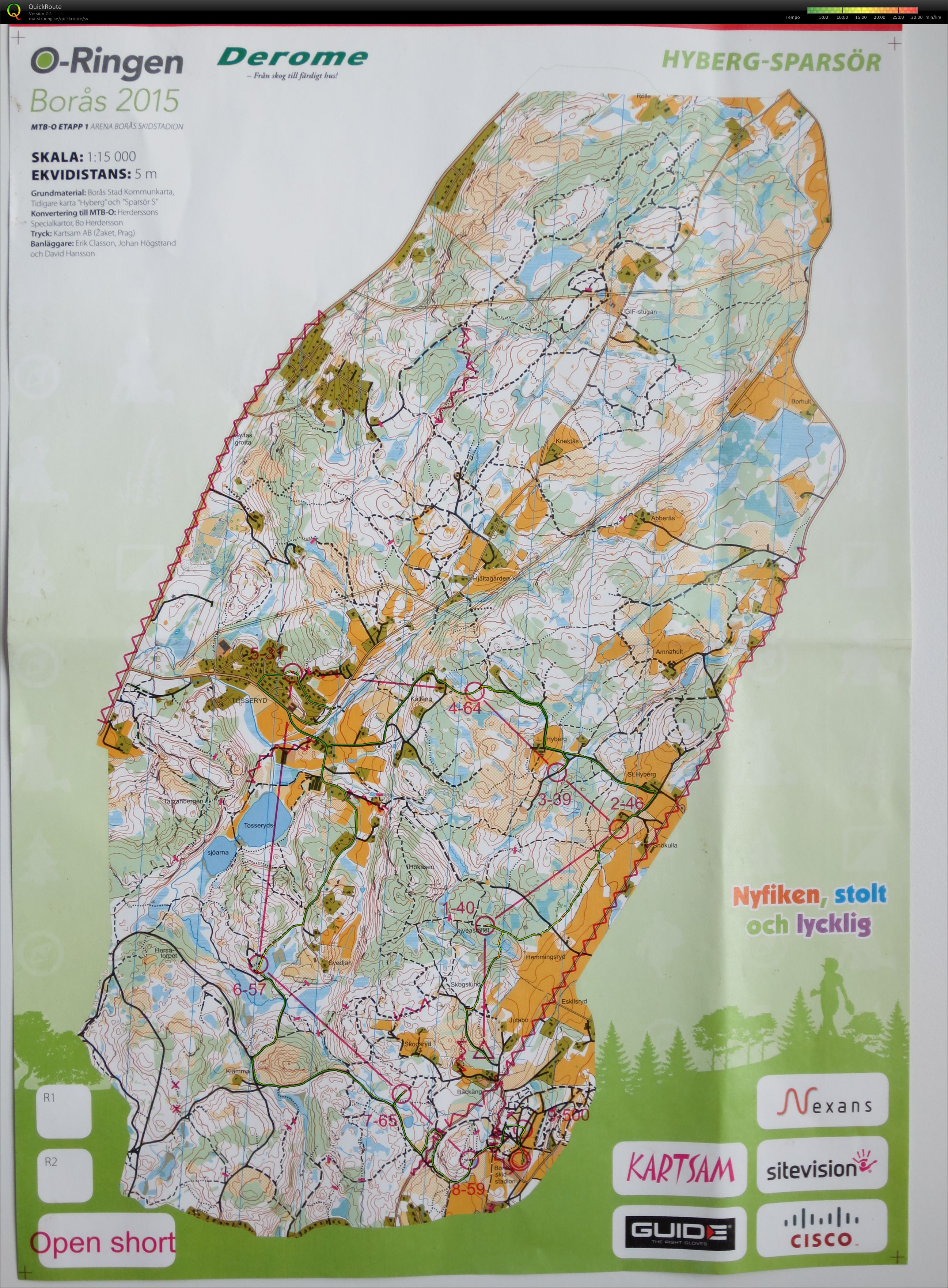 O-ringen MTB-O E1 (Open Kort) (21/07/2015)