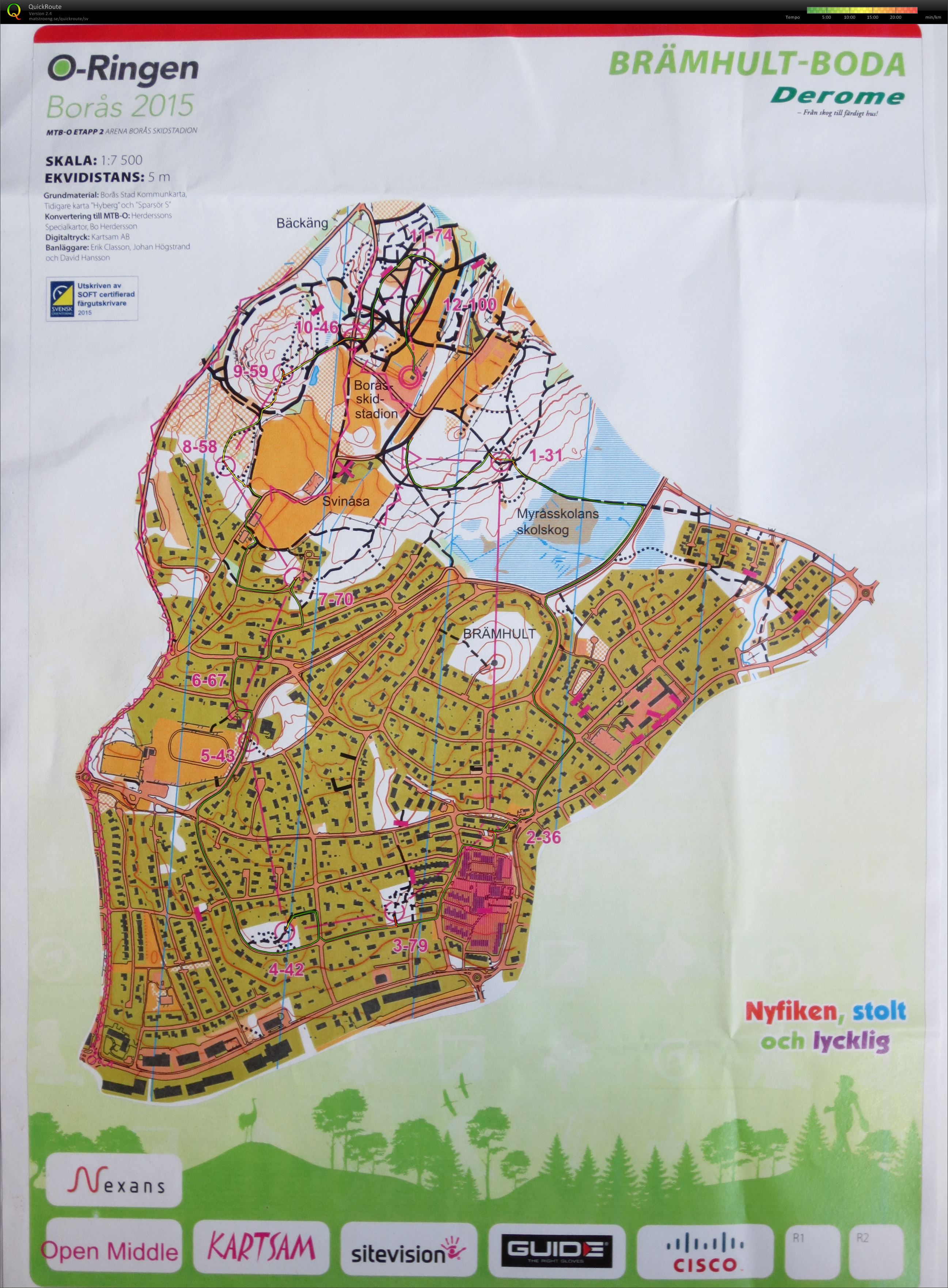 O-ringen MTB-O E2 Sprint (Open Mellan) (22/07/2015)