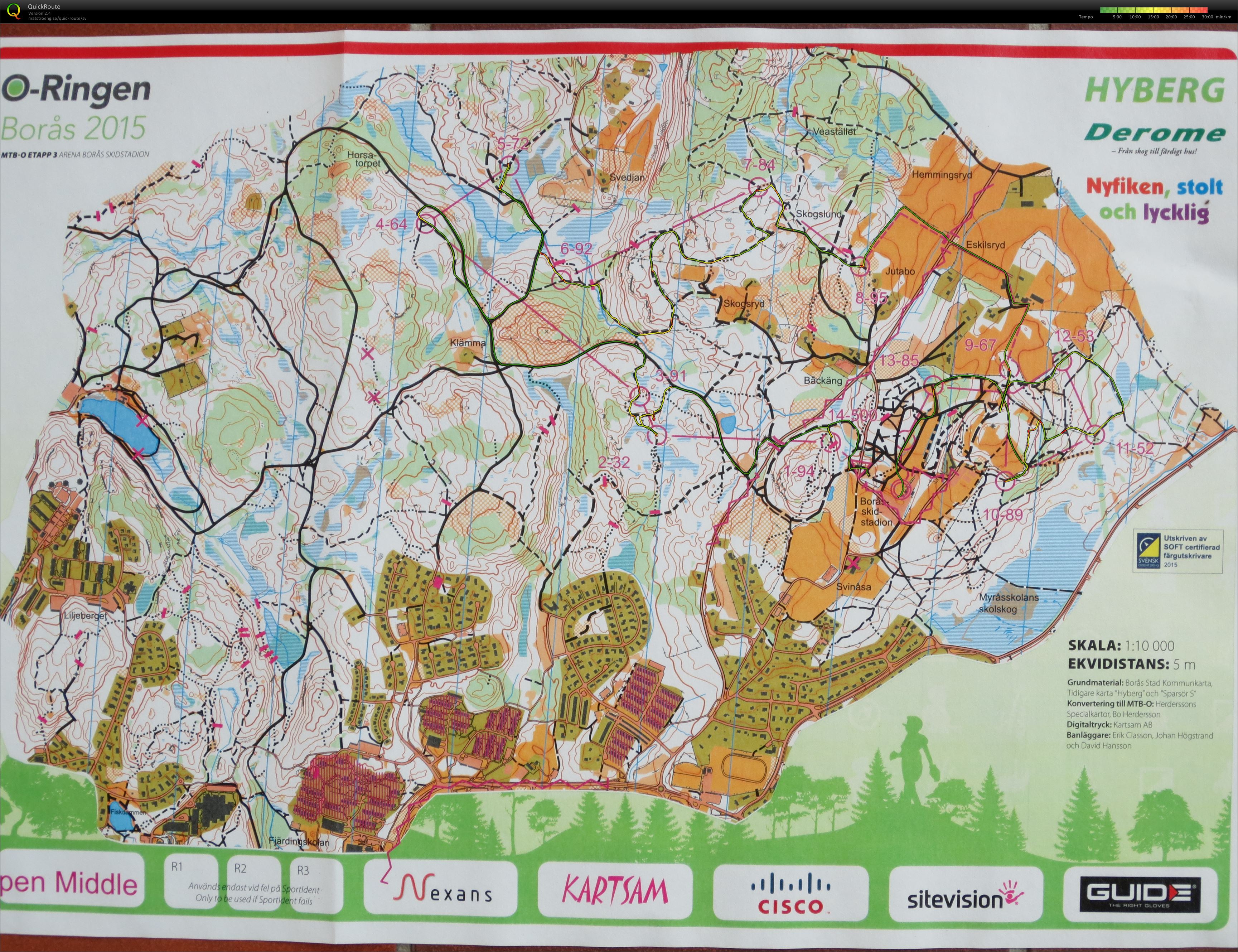 O-ringen MTB-O E3 (Open Mellan) (23-07-2015)