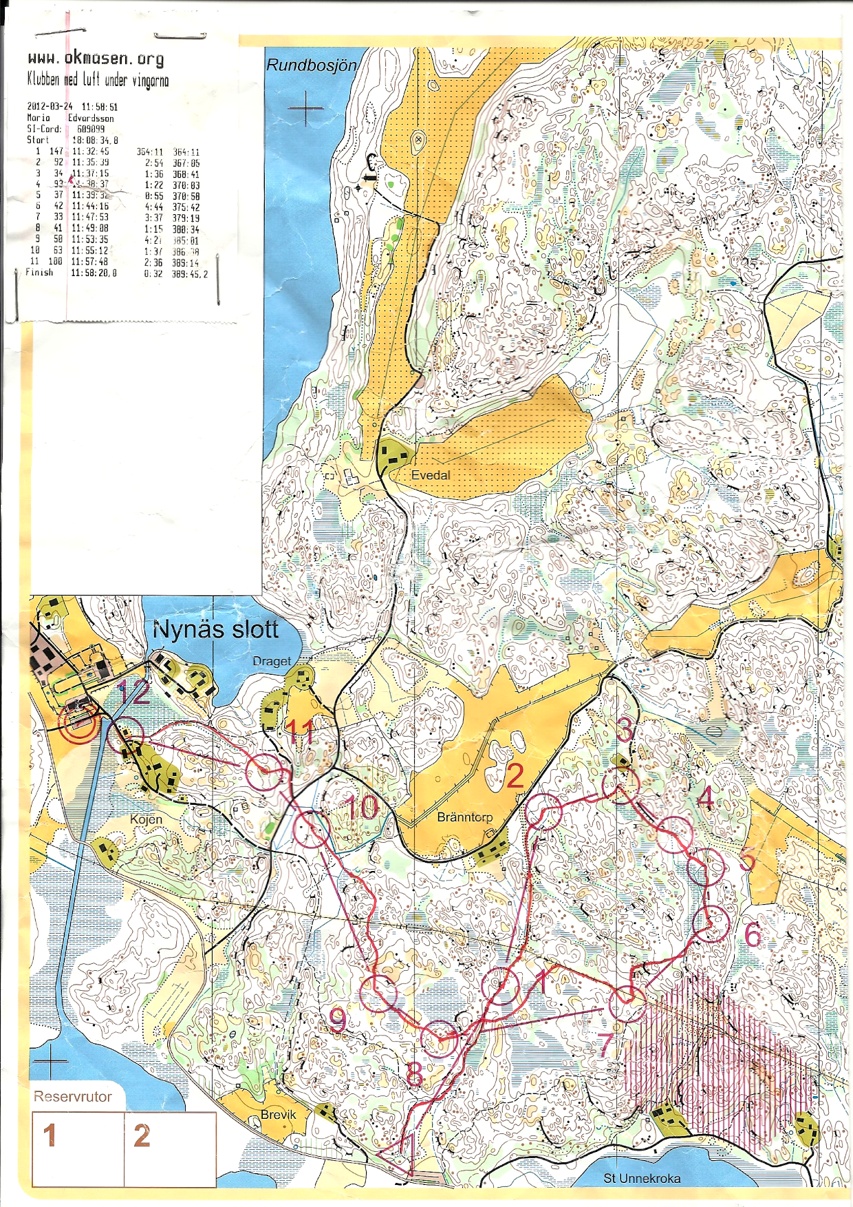 Nyköpingsorienteringen (24/03/2012)
