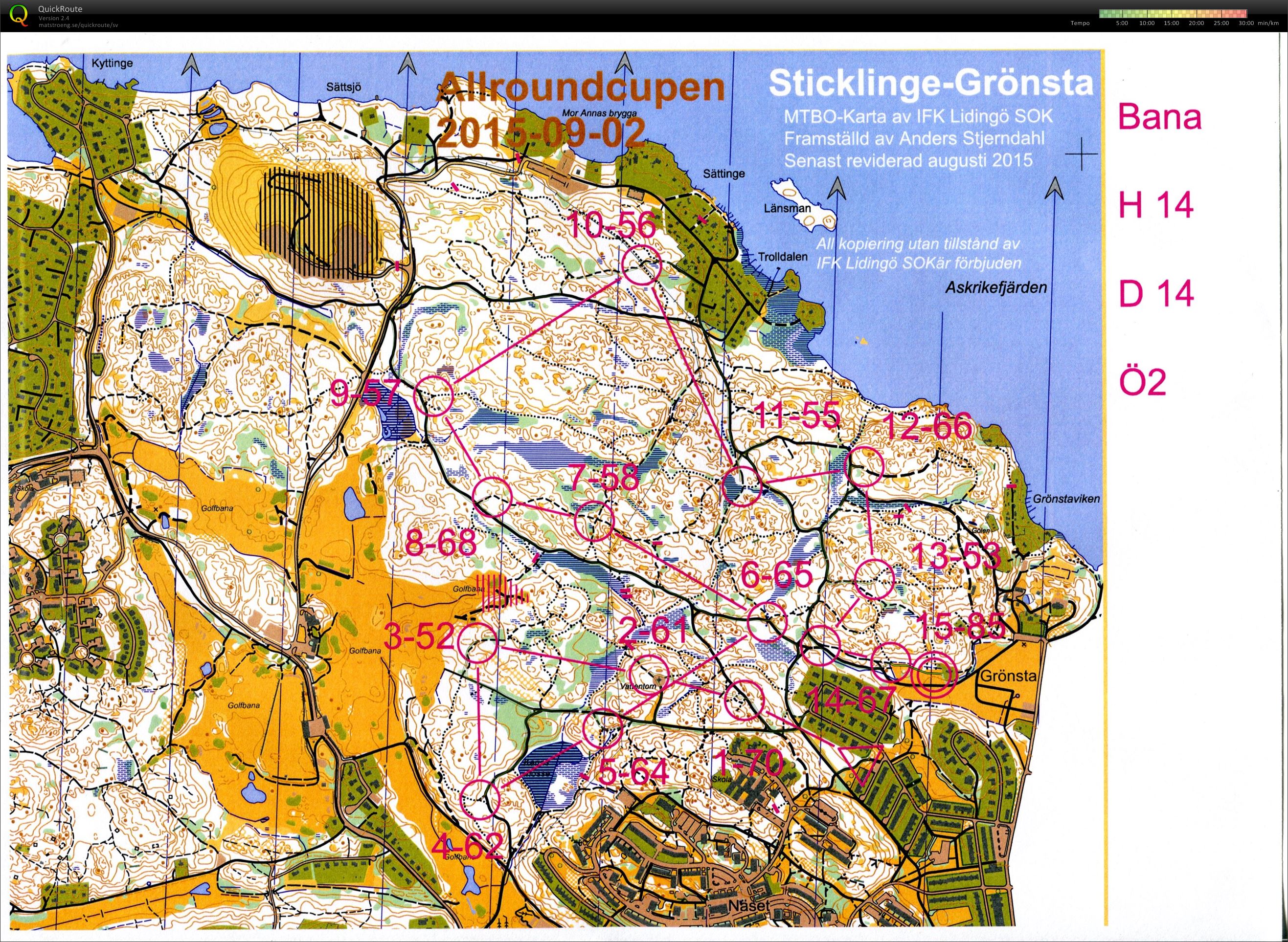 Lidingö Ungdomstävling  Open 2 (02/09/2015)