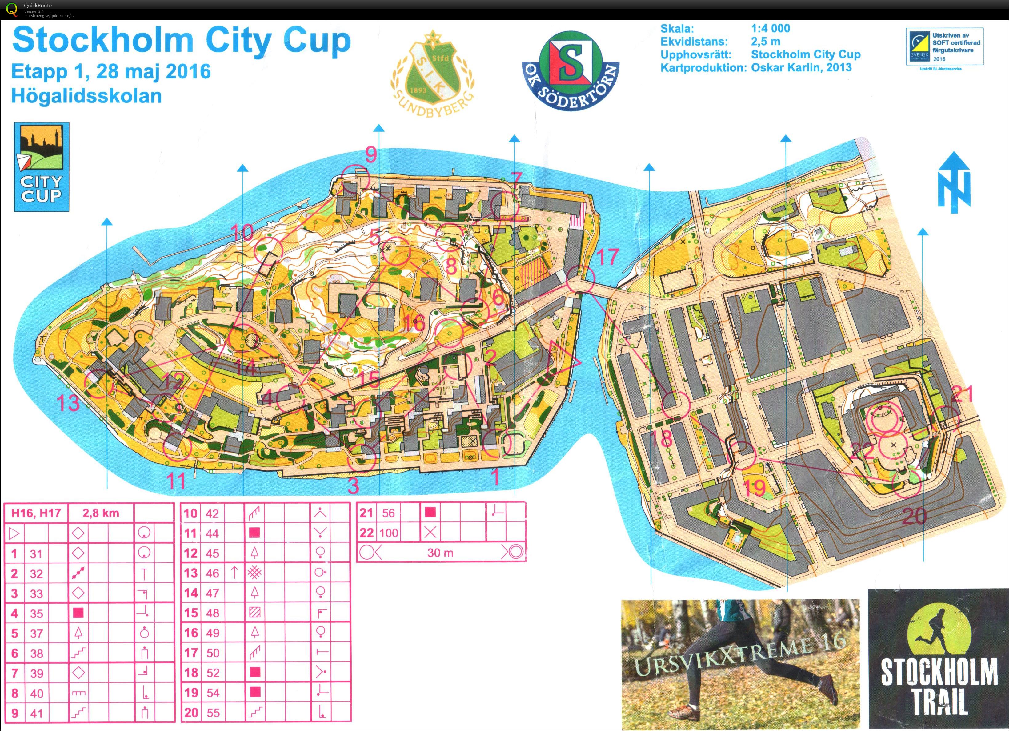 Stockholm City Cup 1  (18/05/2016)