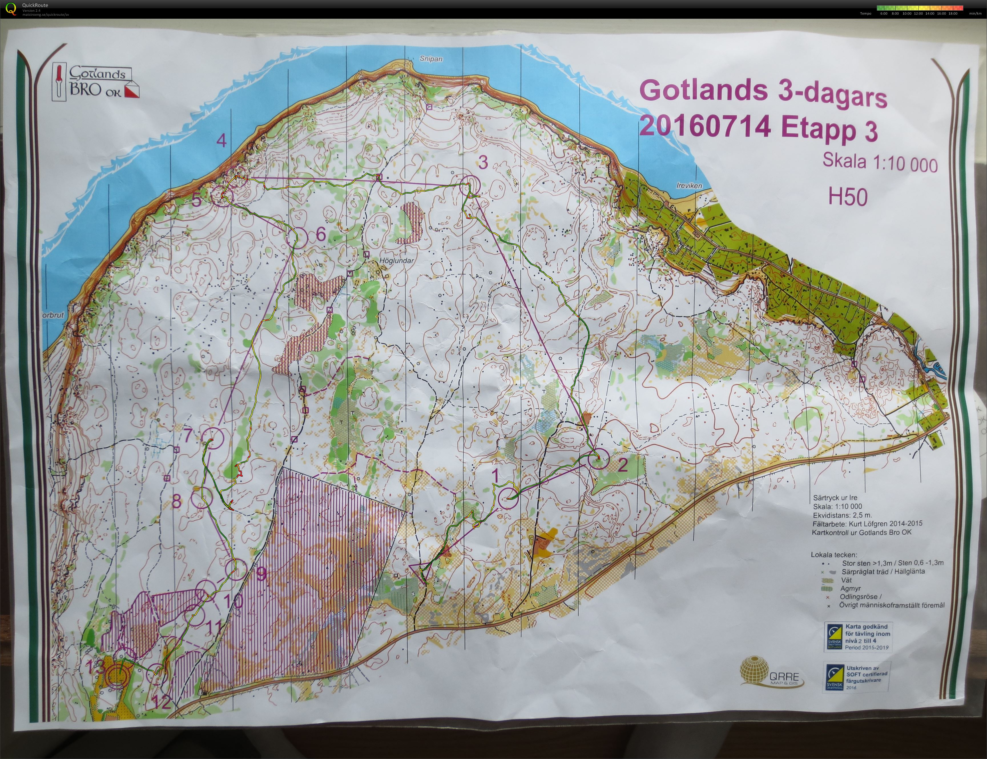 Gotland 3-dagars E3 H50 (jaktstart) (2016-07-14)