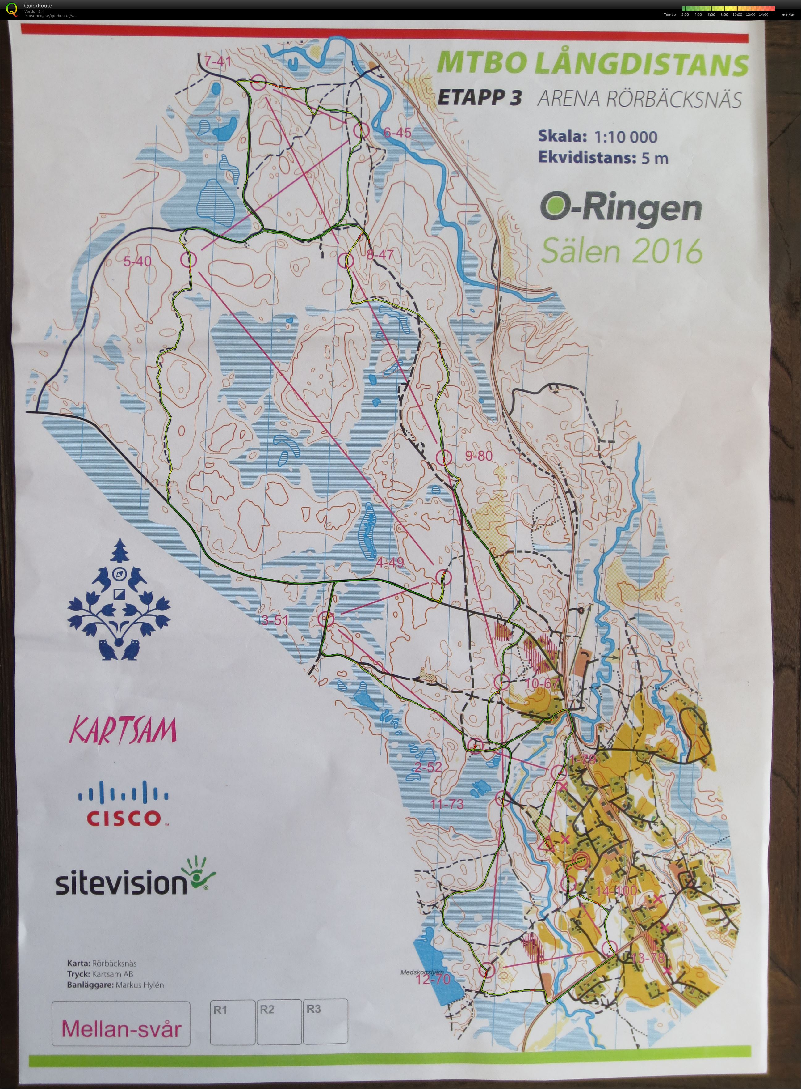 O-ringen MTB-O E3 Open Medel-Svår (27/07/2016)