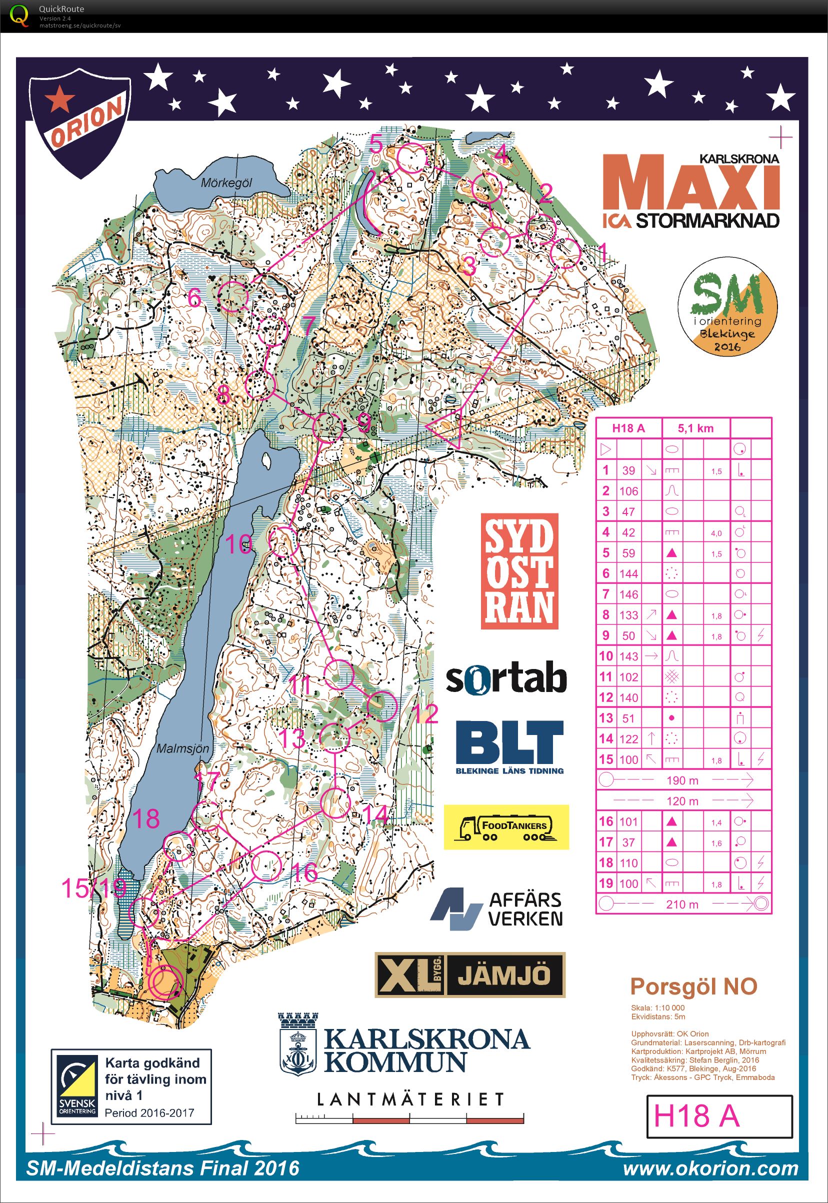 SM Medeldistans Final (24/09/2016)