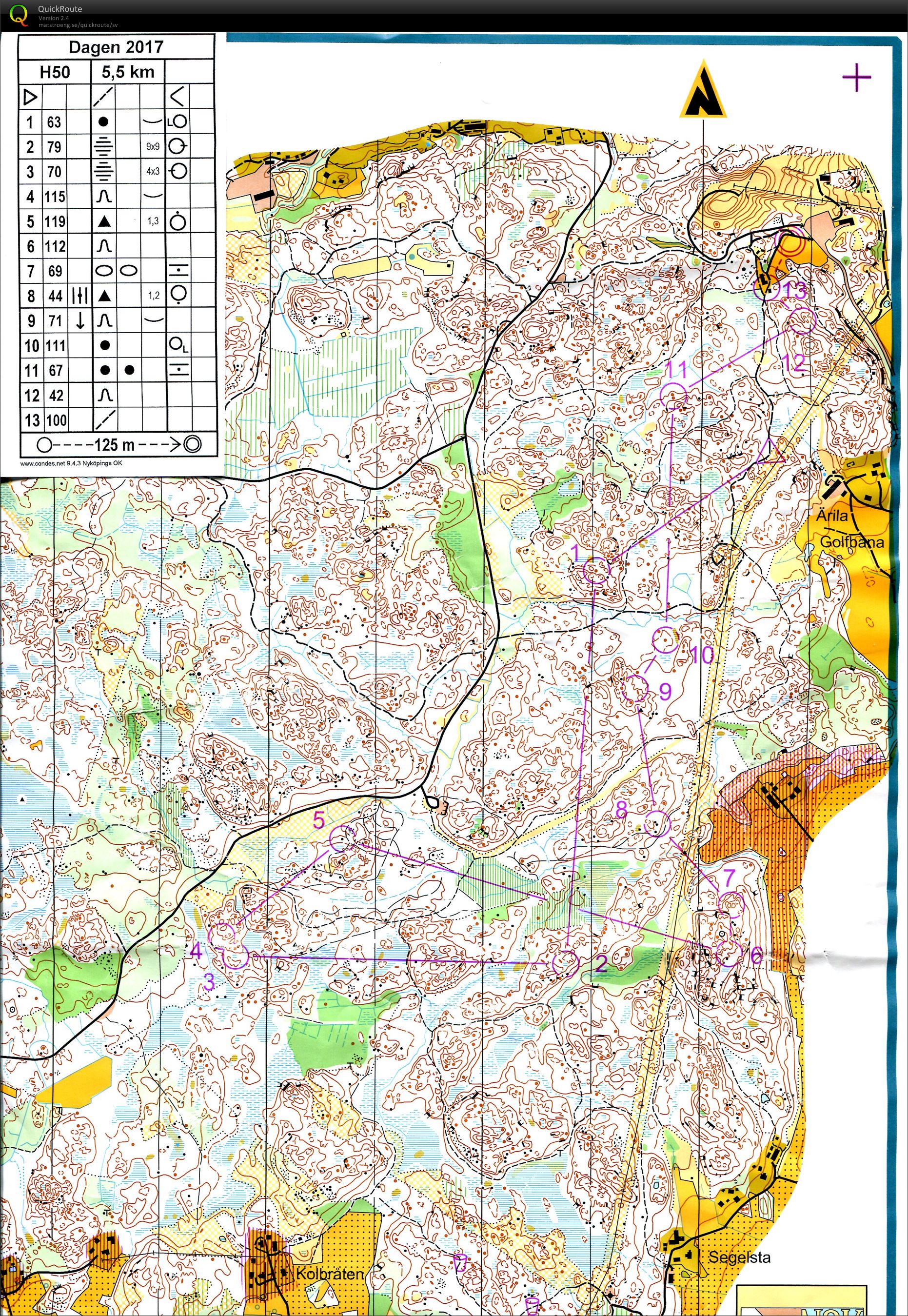 Nyköpingsorienteringen H50 (25/03/2017)