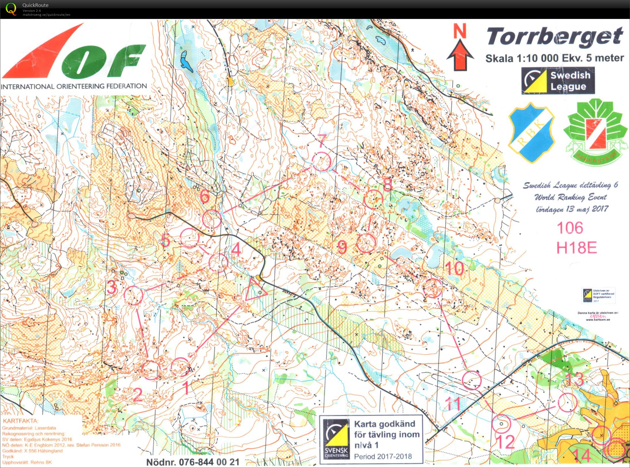 Swedish League 6 (13/05/2017)
