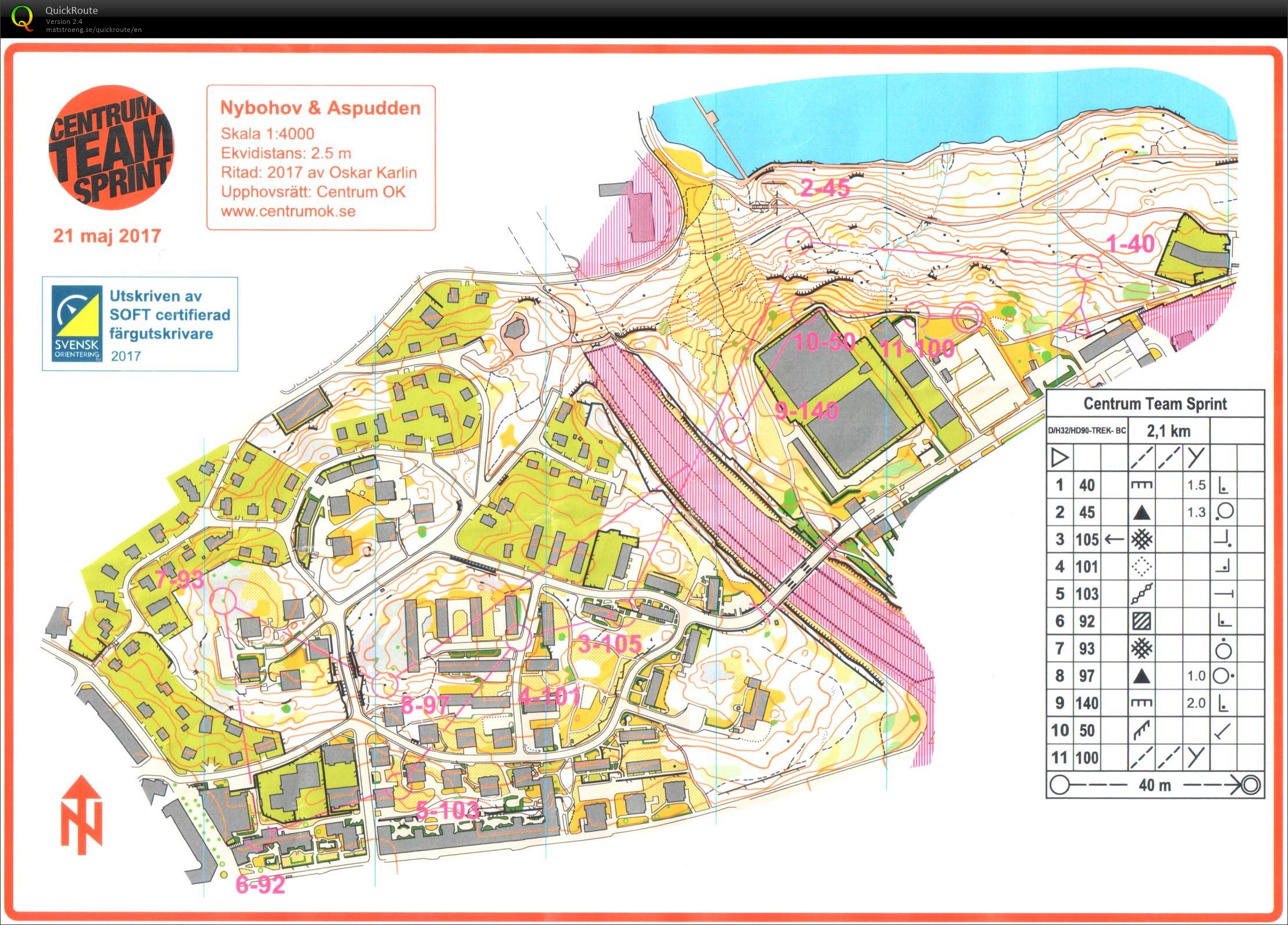 Centrum Team Sprint Sträcka 2 (21/05/2017)