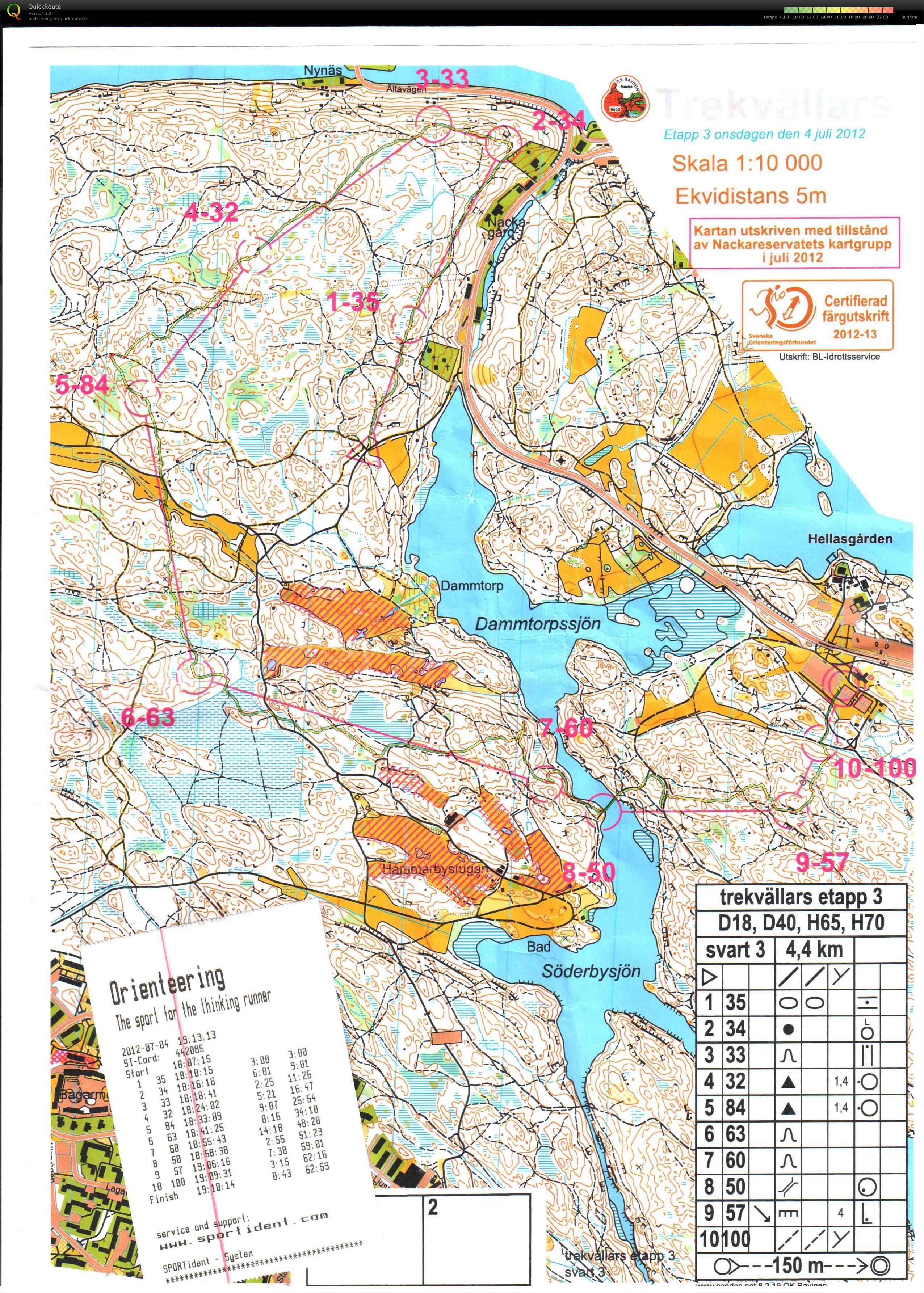 Trekvällars etapp 3 (2012-07-04)