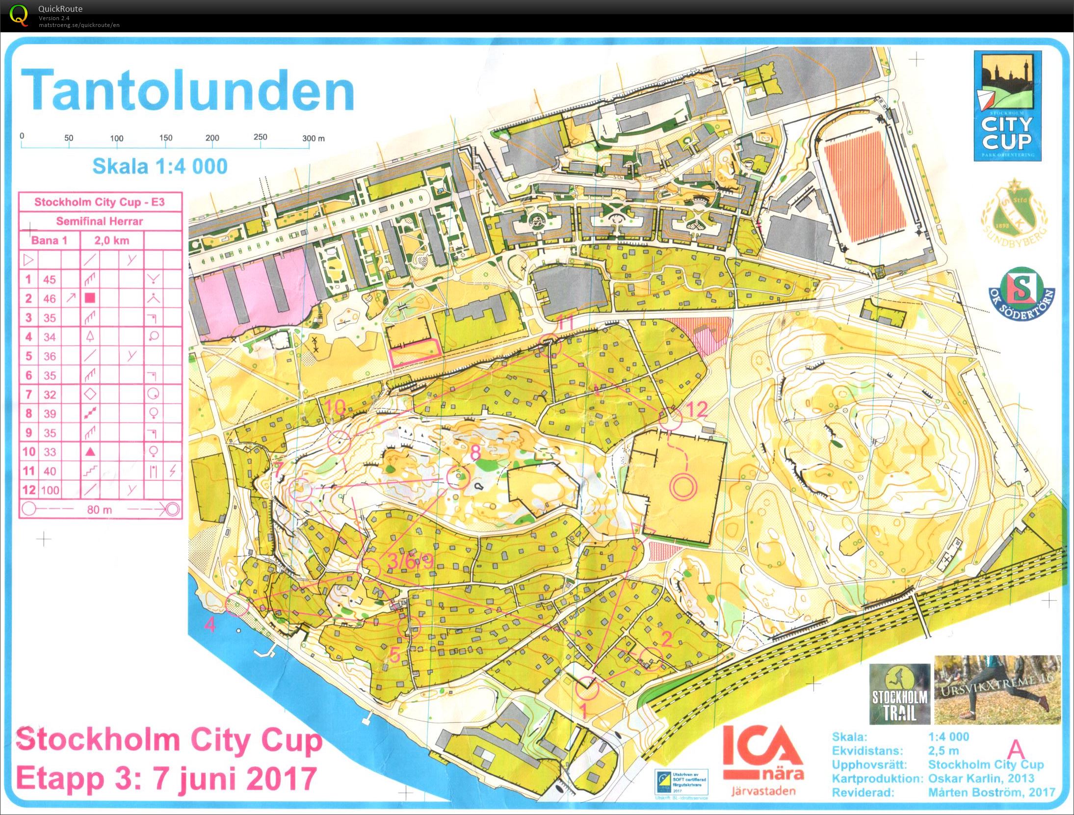 Stockholm City Cup 3 Knock Out Sprint Semi Final (07/06/2017)