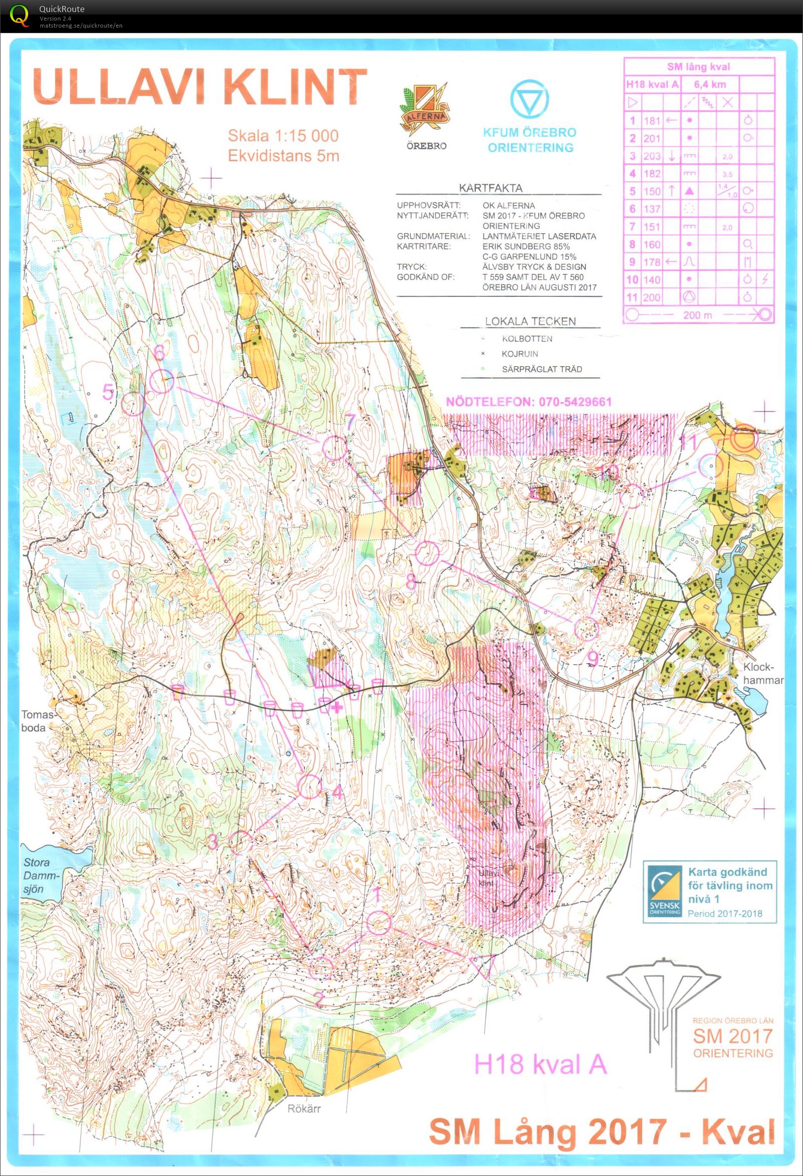 SM Långdistans Kval (16/09/2017)